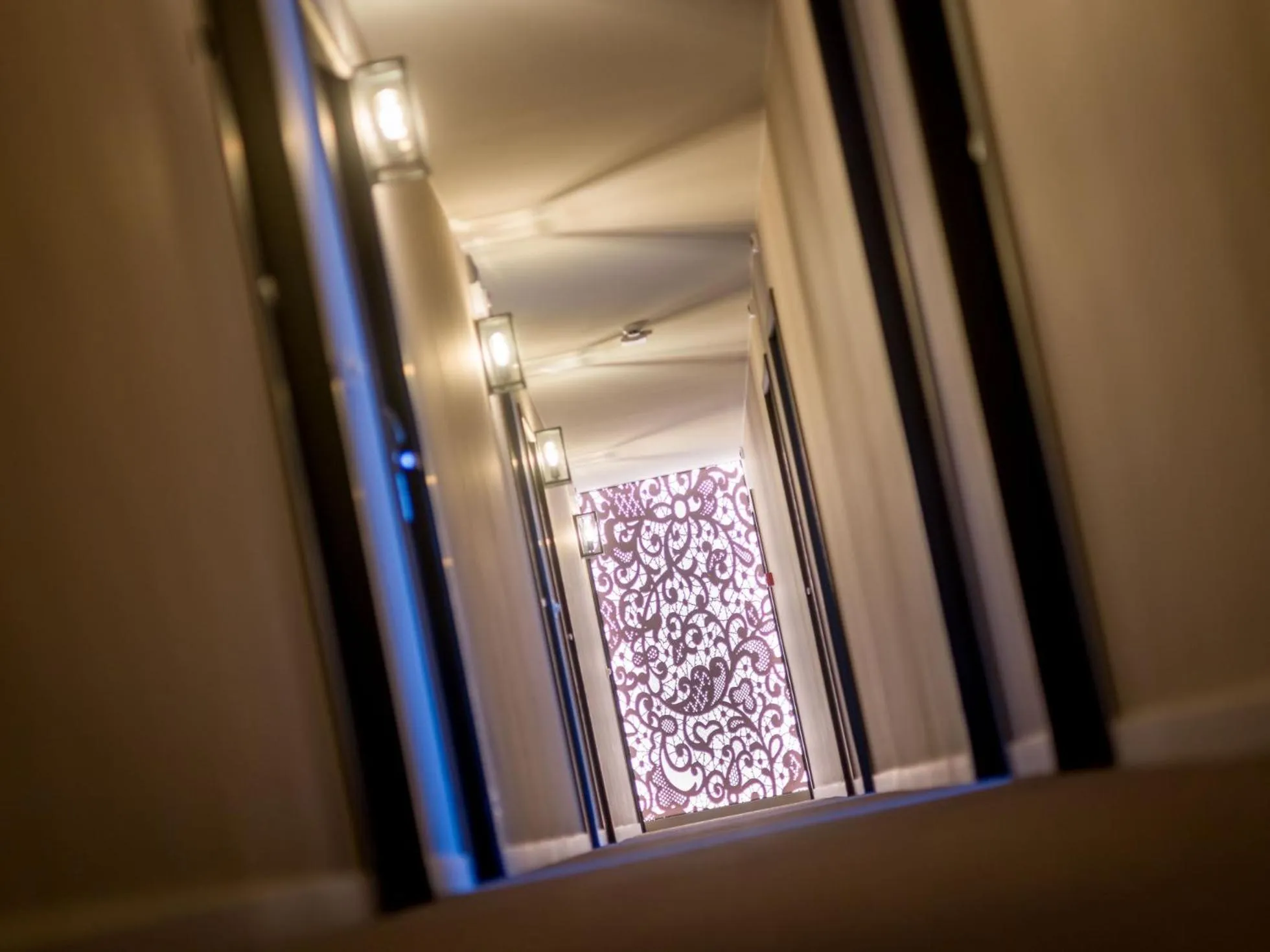 Decorative detail in Hotel Olympia in Bruges