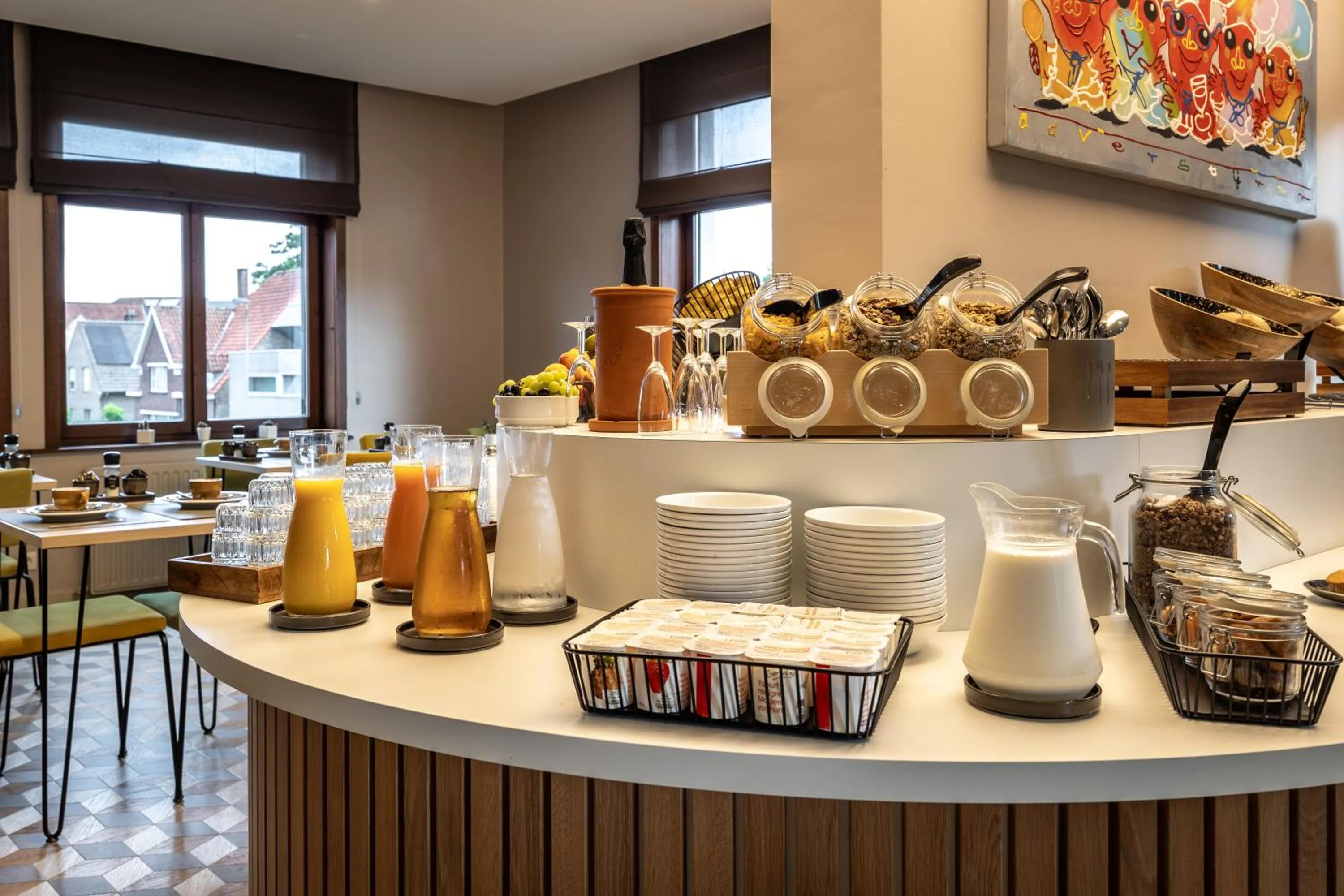 Buffet breakfast in Hotel Olympia in Bruges