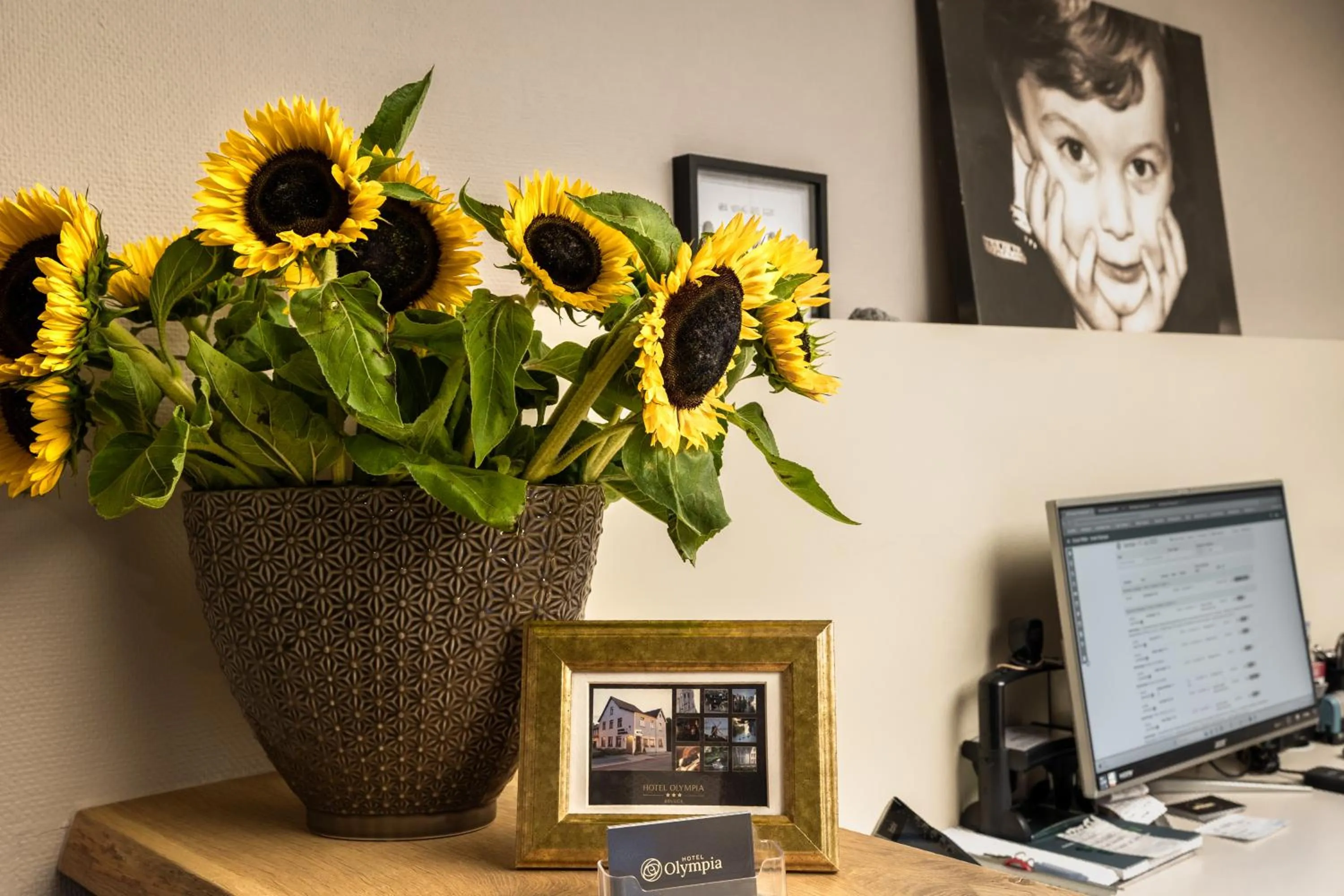 Lobby or reception in Hotel Olympia in Bruges