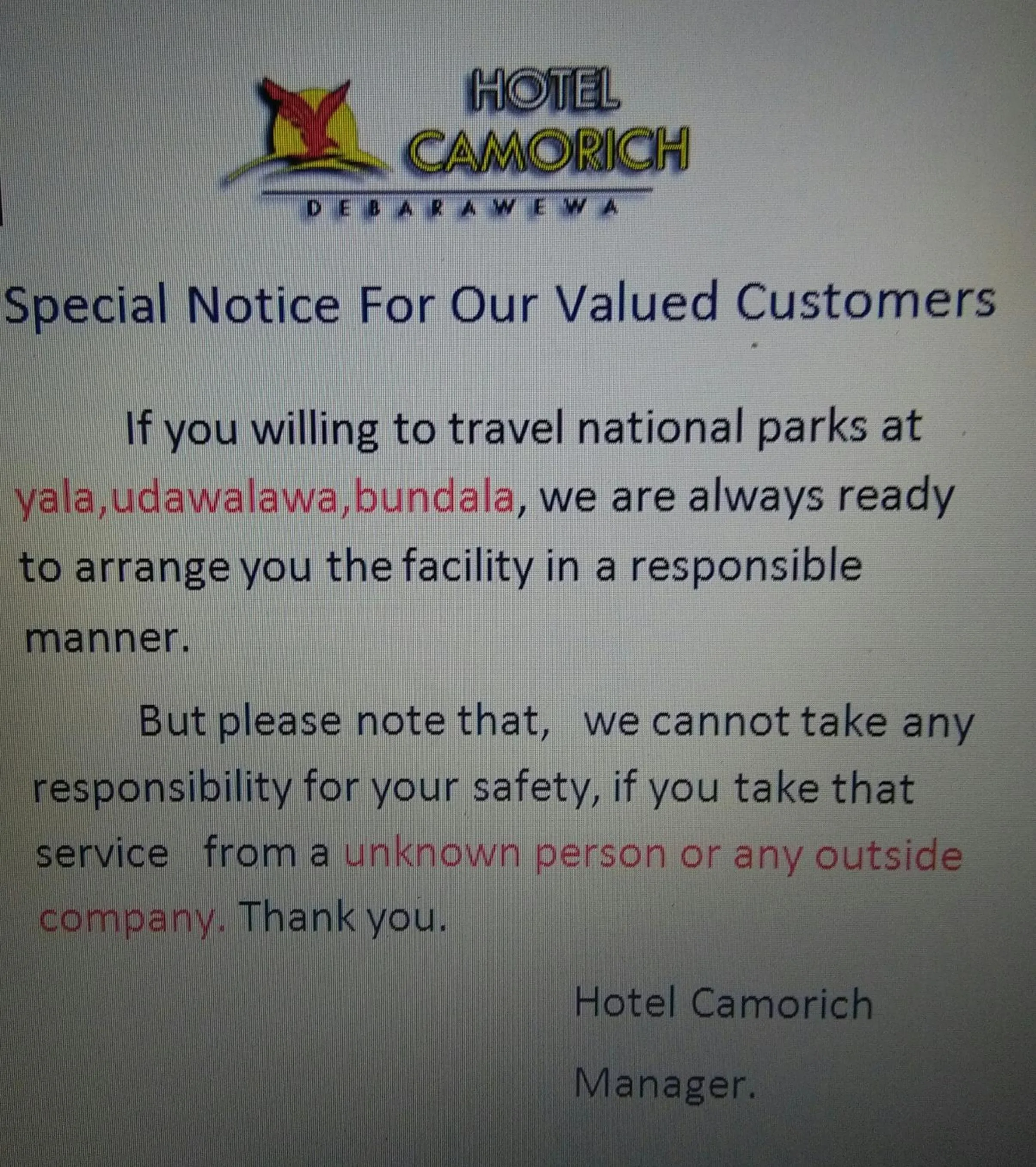 Other in Hotel Camorich