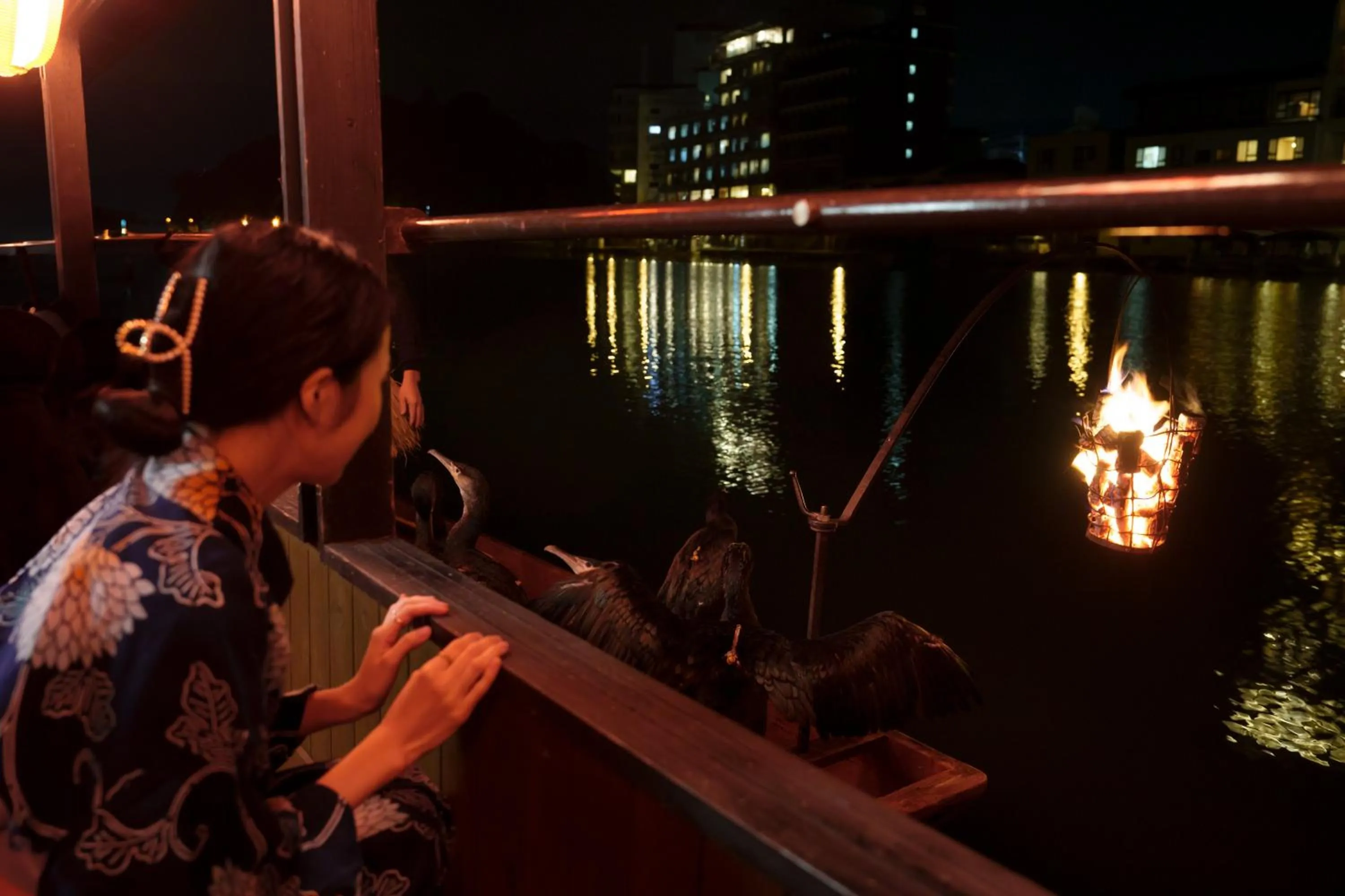 Evening entertainment in Hita Onsen Kizantei Hotel