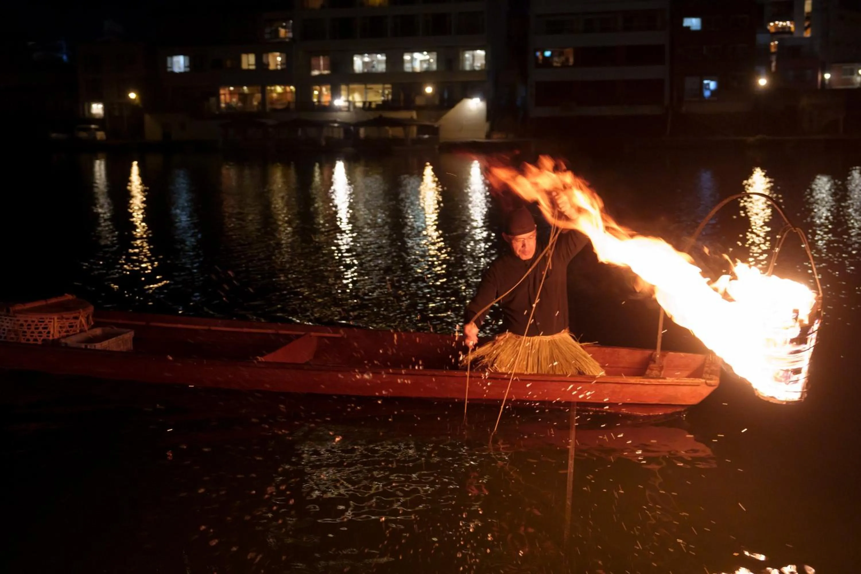 Evening entertainment in Hita Onsen Kizantei Hotel