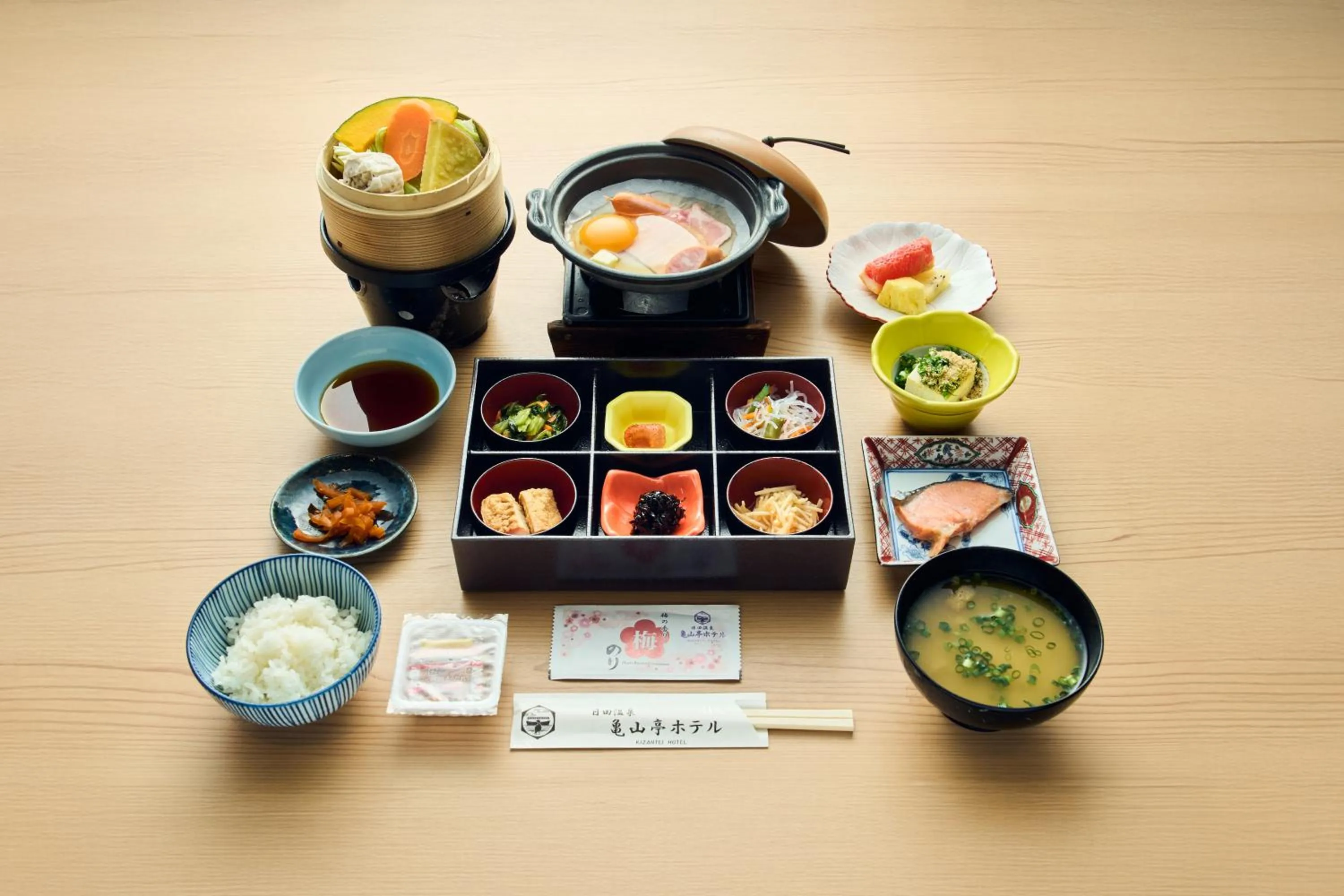 Breakfast in Hita Onsen Kizantei Hotel