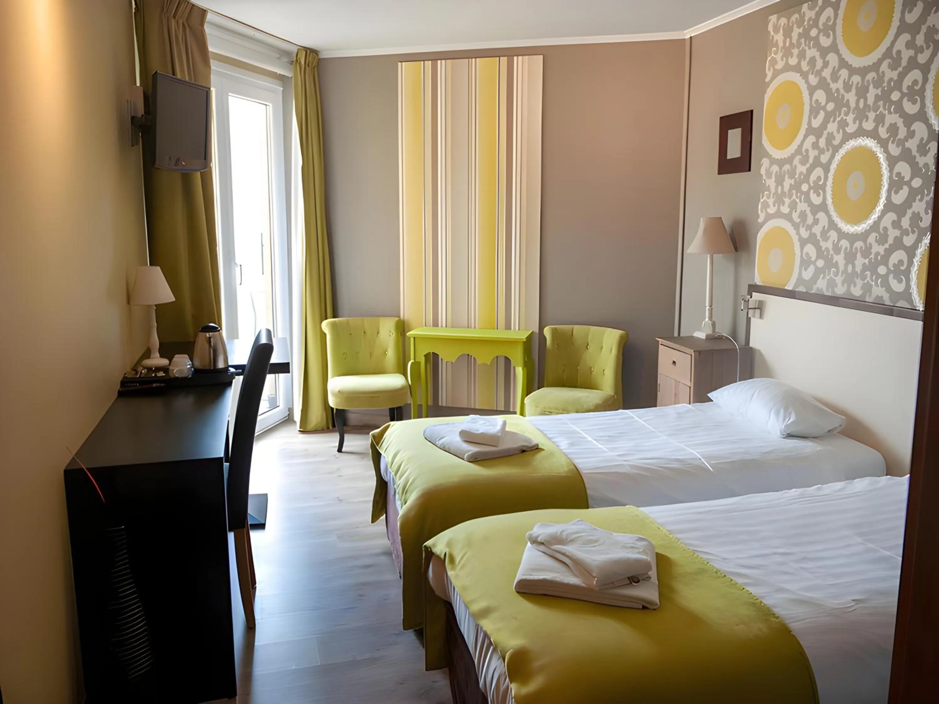 Bed in Hotel Myrtilles