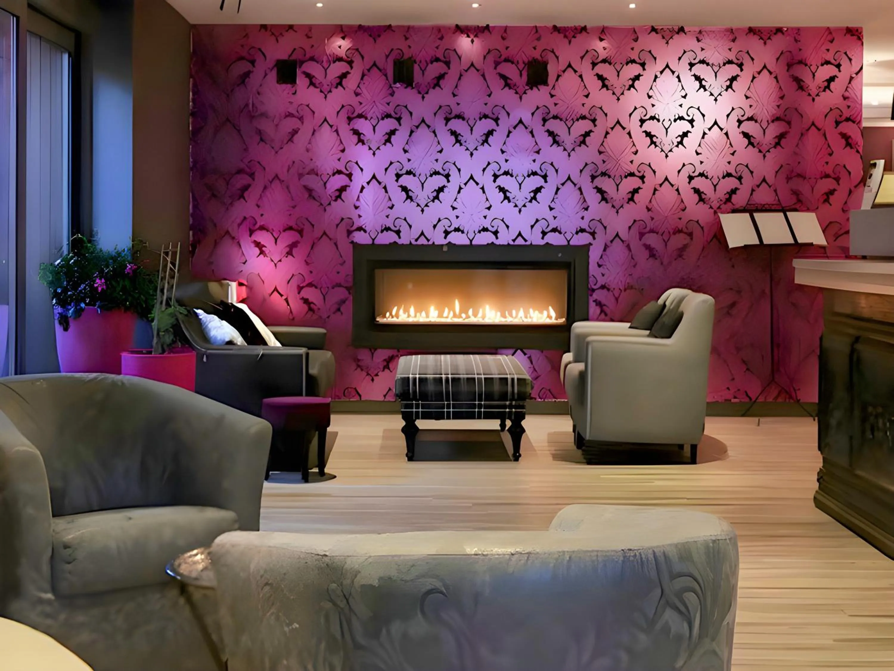 Lobby or reception in Hotel Myrtilles