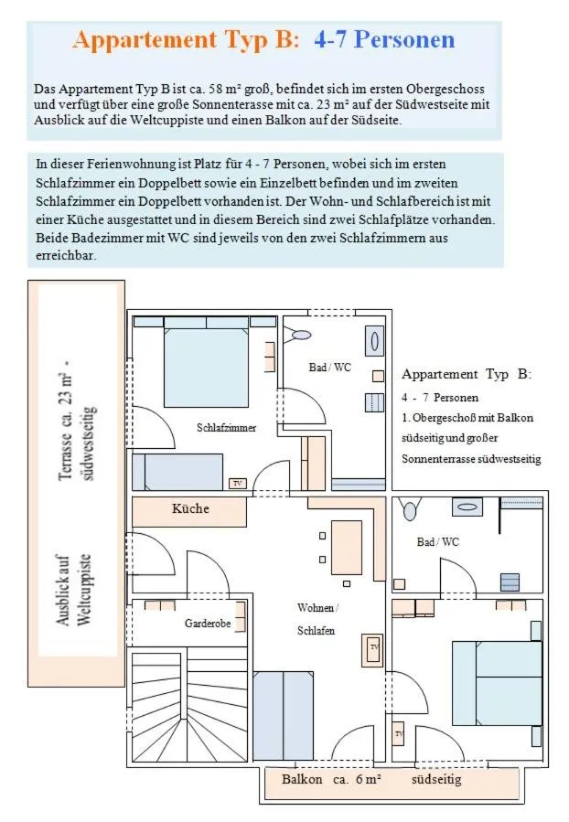 Area and facilities in Appartements Gotthardt