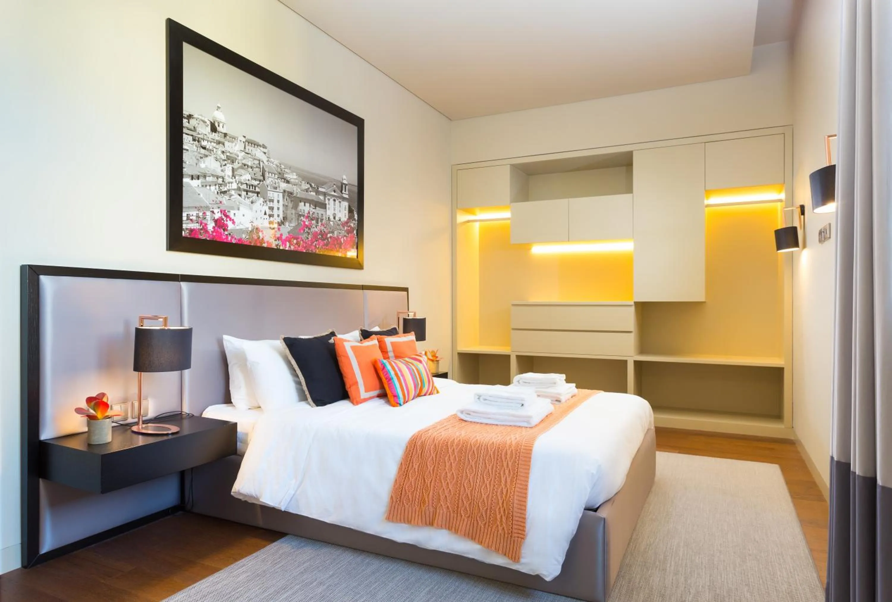 Bedroom, Bed in Lisbon Finestay 8 Building Apartments