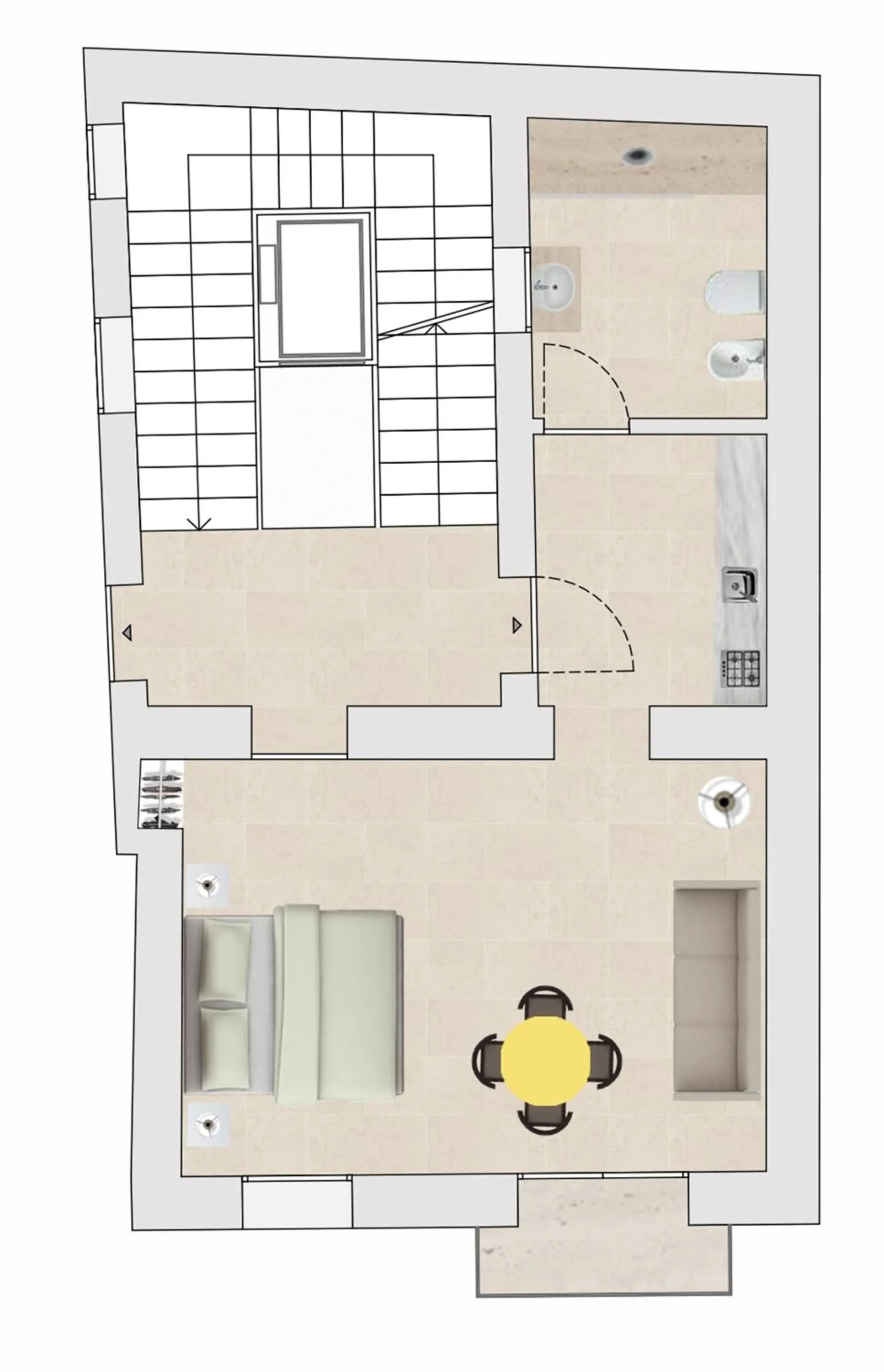 Floor plan in Re Federico Boutique Hotel