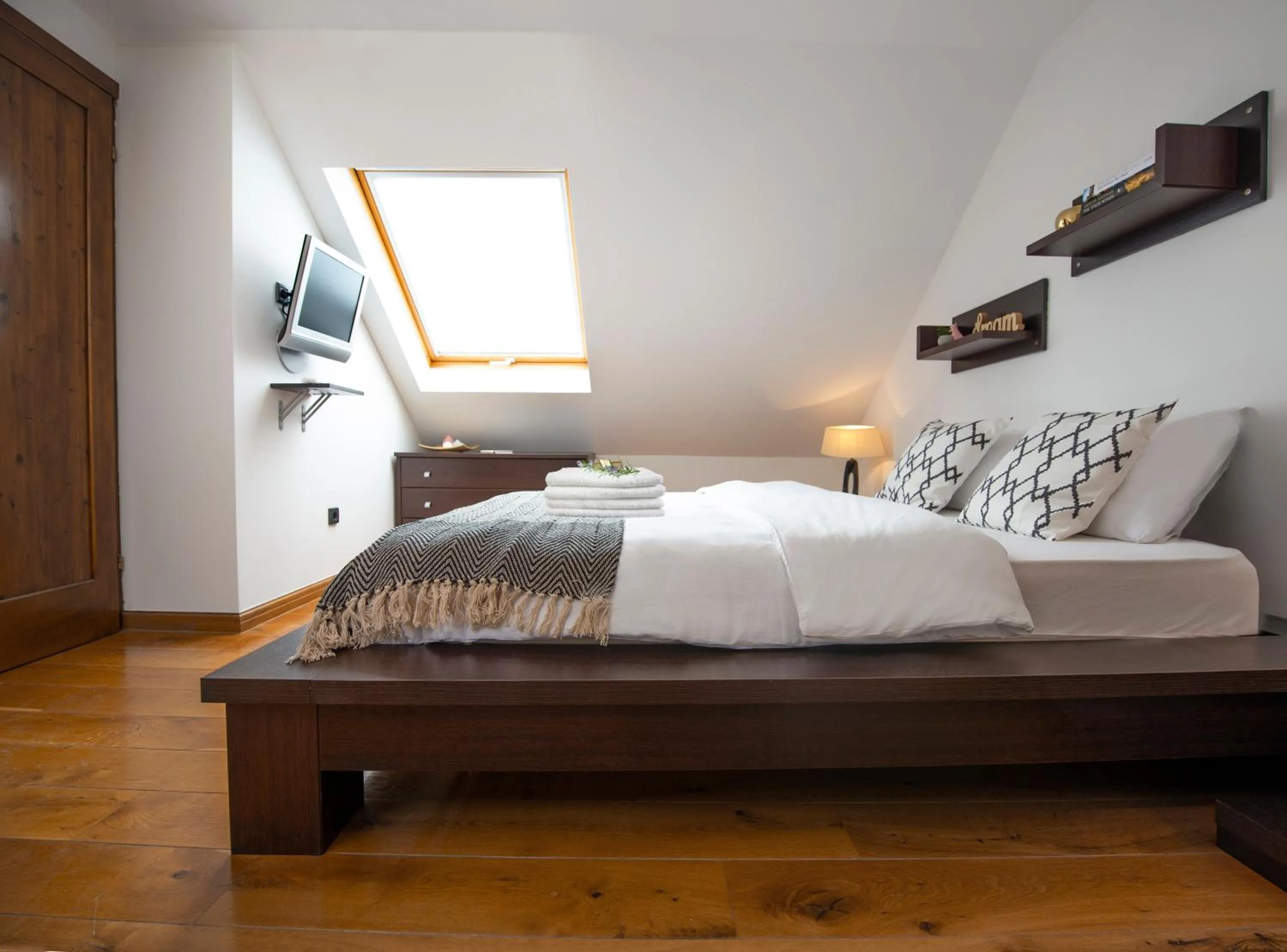 Bedroom, Bed in Loft in Ismaelli Palace Korcula