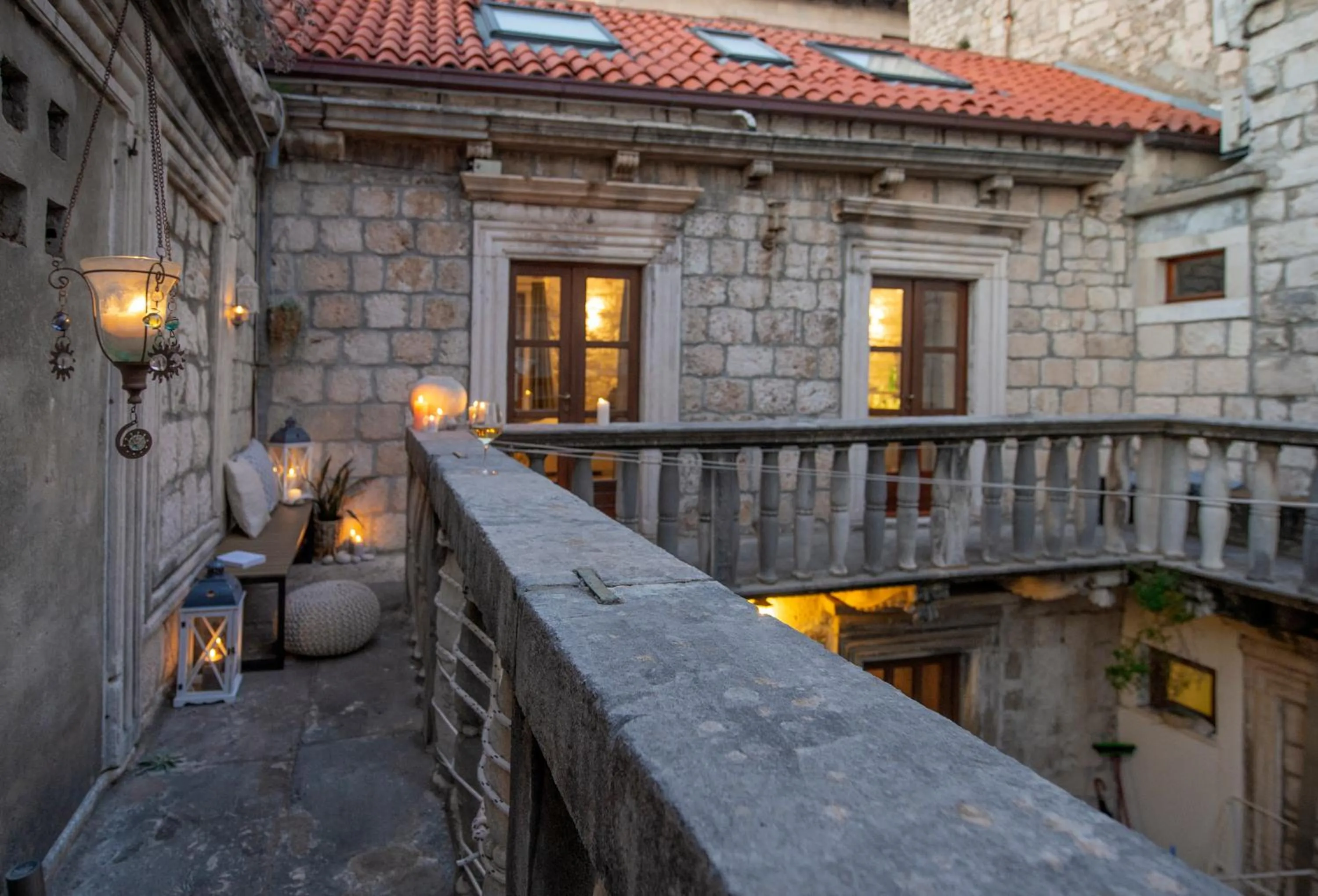 Balcony/Terrace in Loft in Ismaelli Palace Korcula