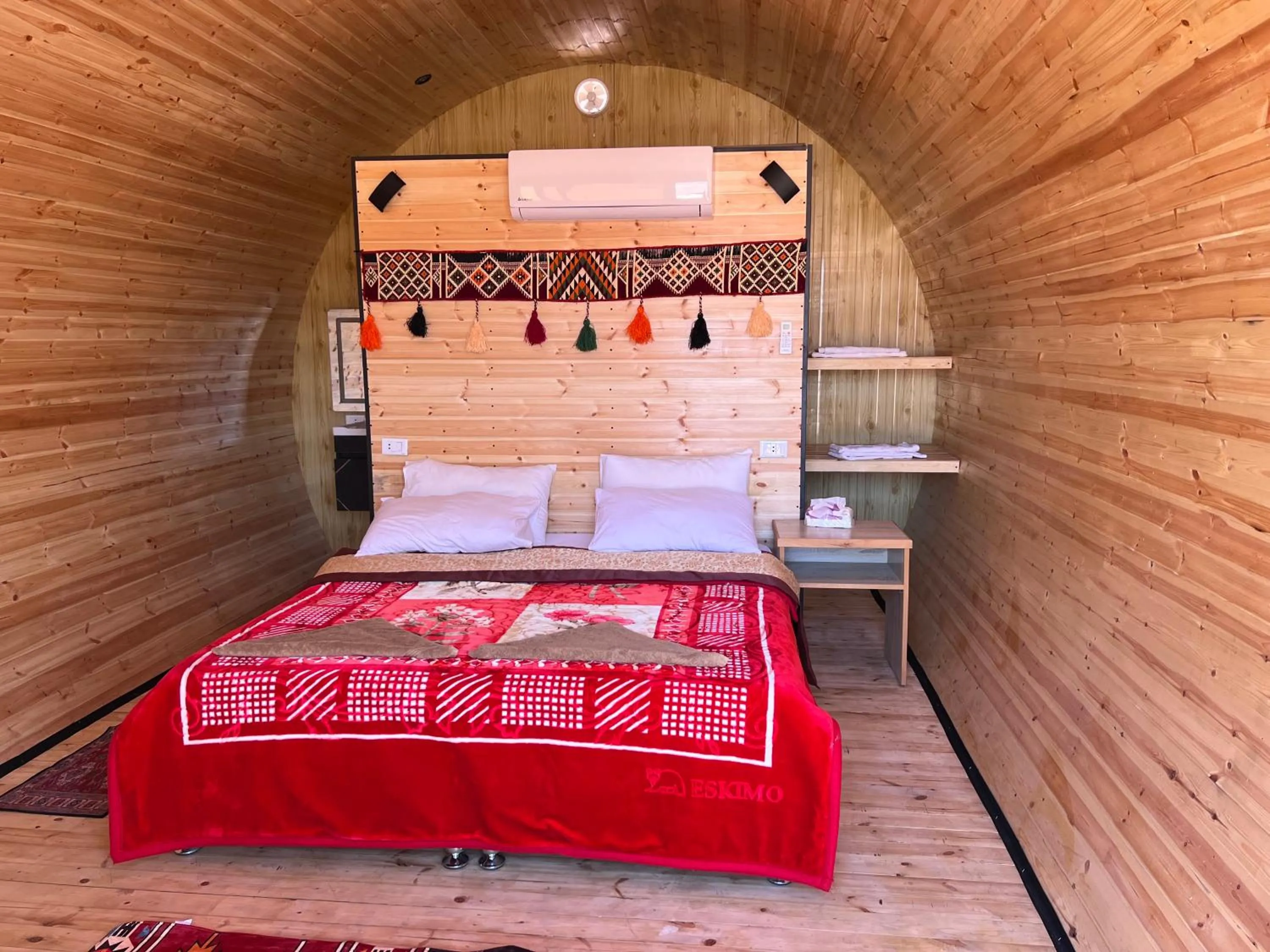 Bed in Wadi Rum Quiet Village Camp