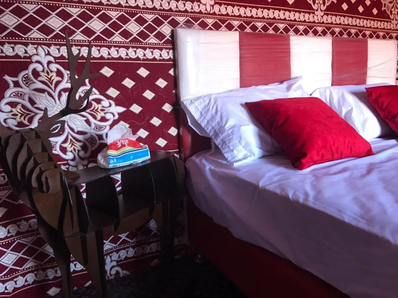 Bed in Wadi Rum Quiet Village Camp