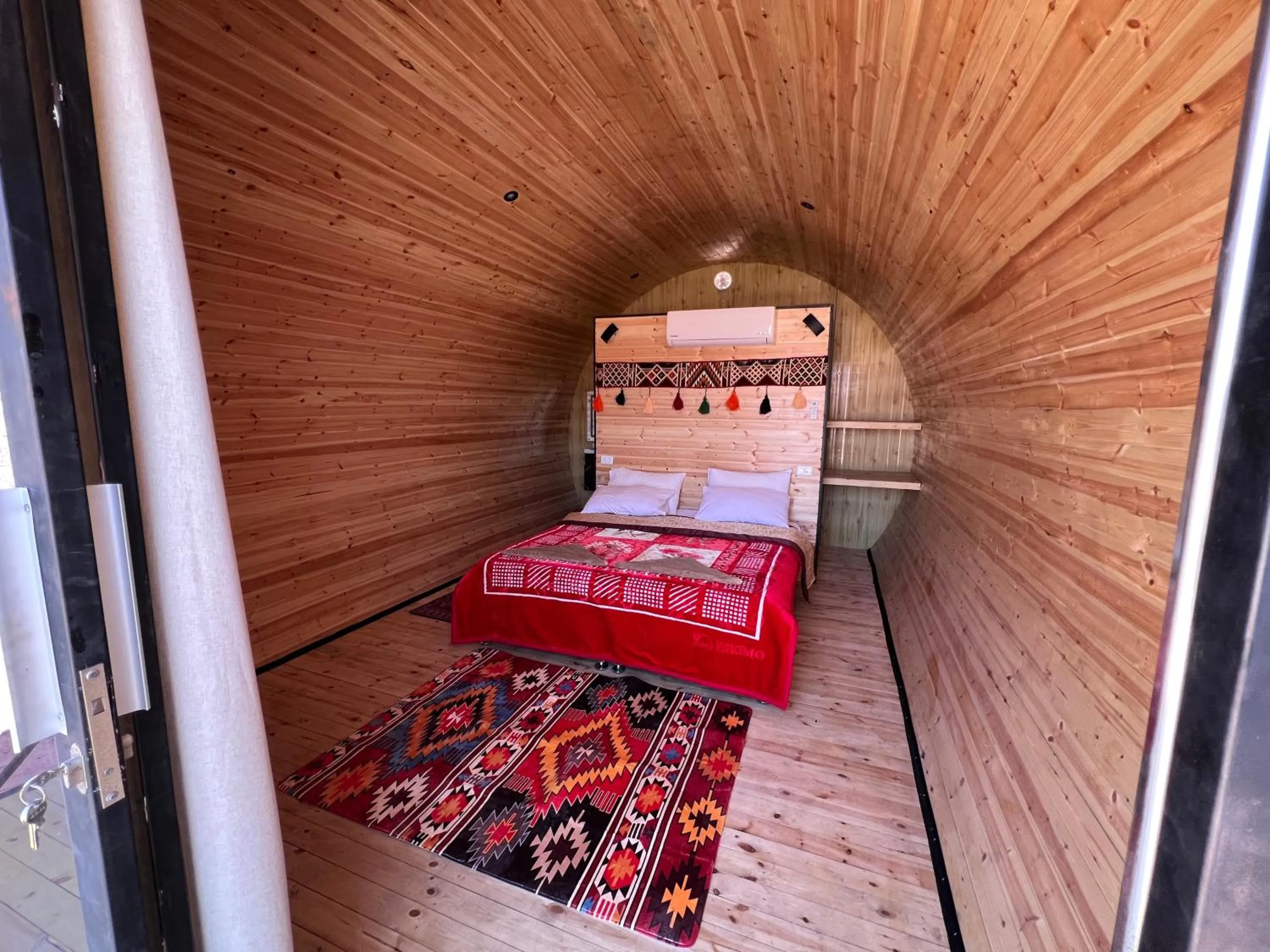Bed in Wadi Rum Quiet Village Camp
