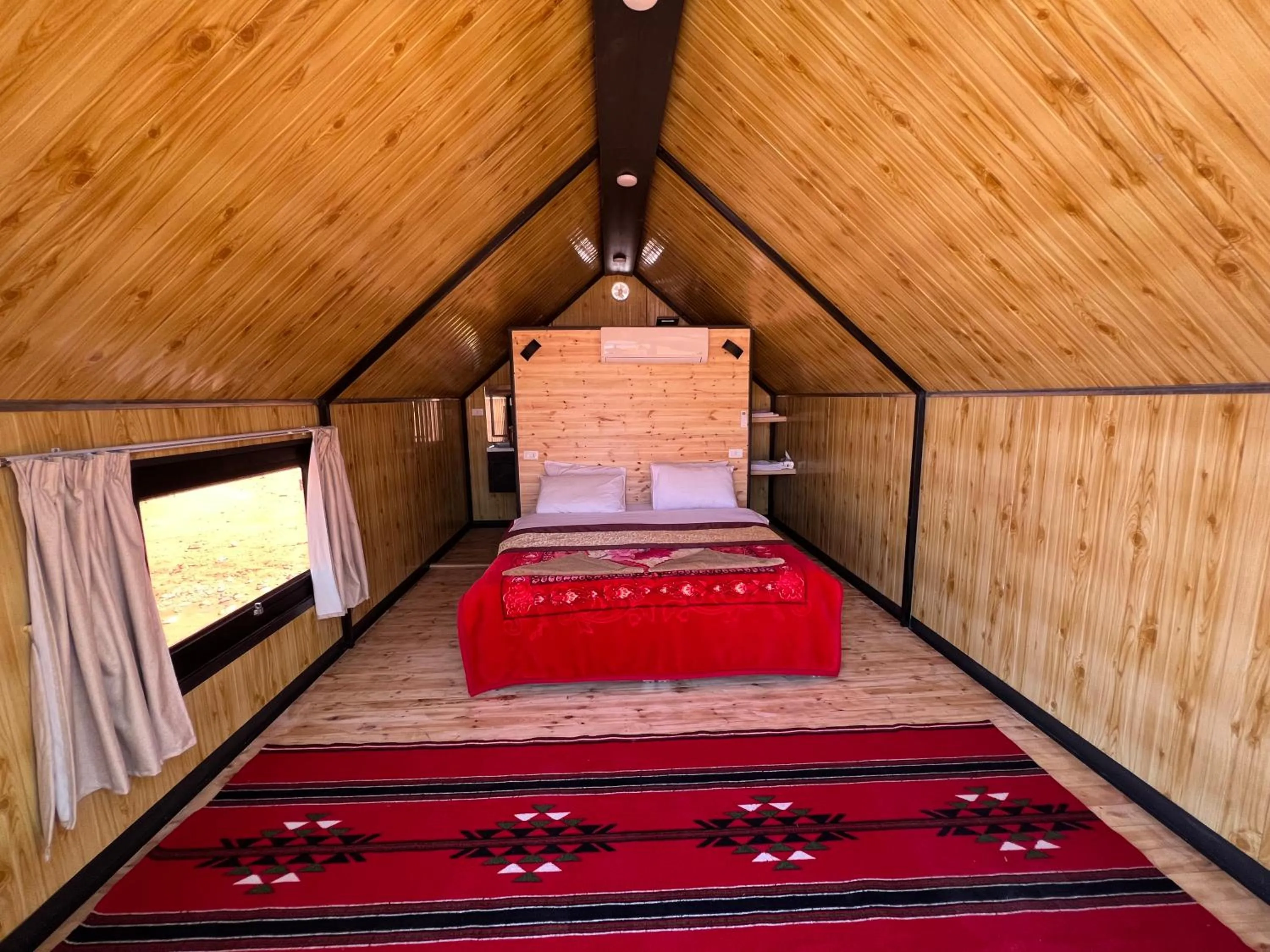 Bed in Wadi Rum Quiet Village Camp
