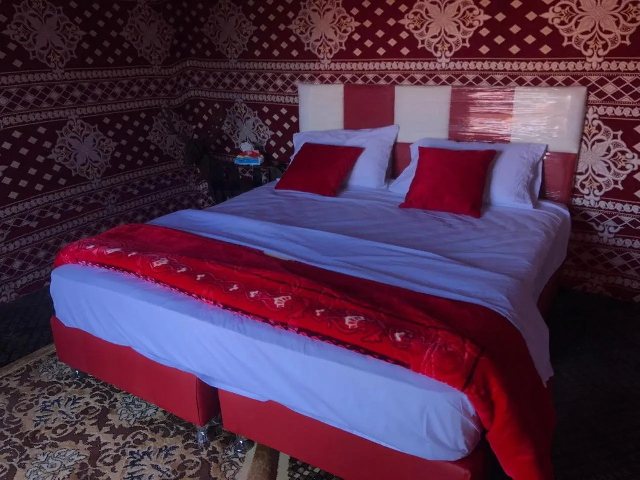 Bed in Wadi Rum Quiet Village Camp