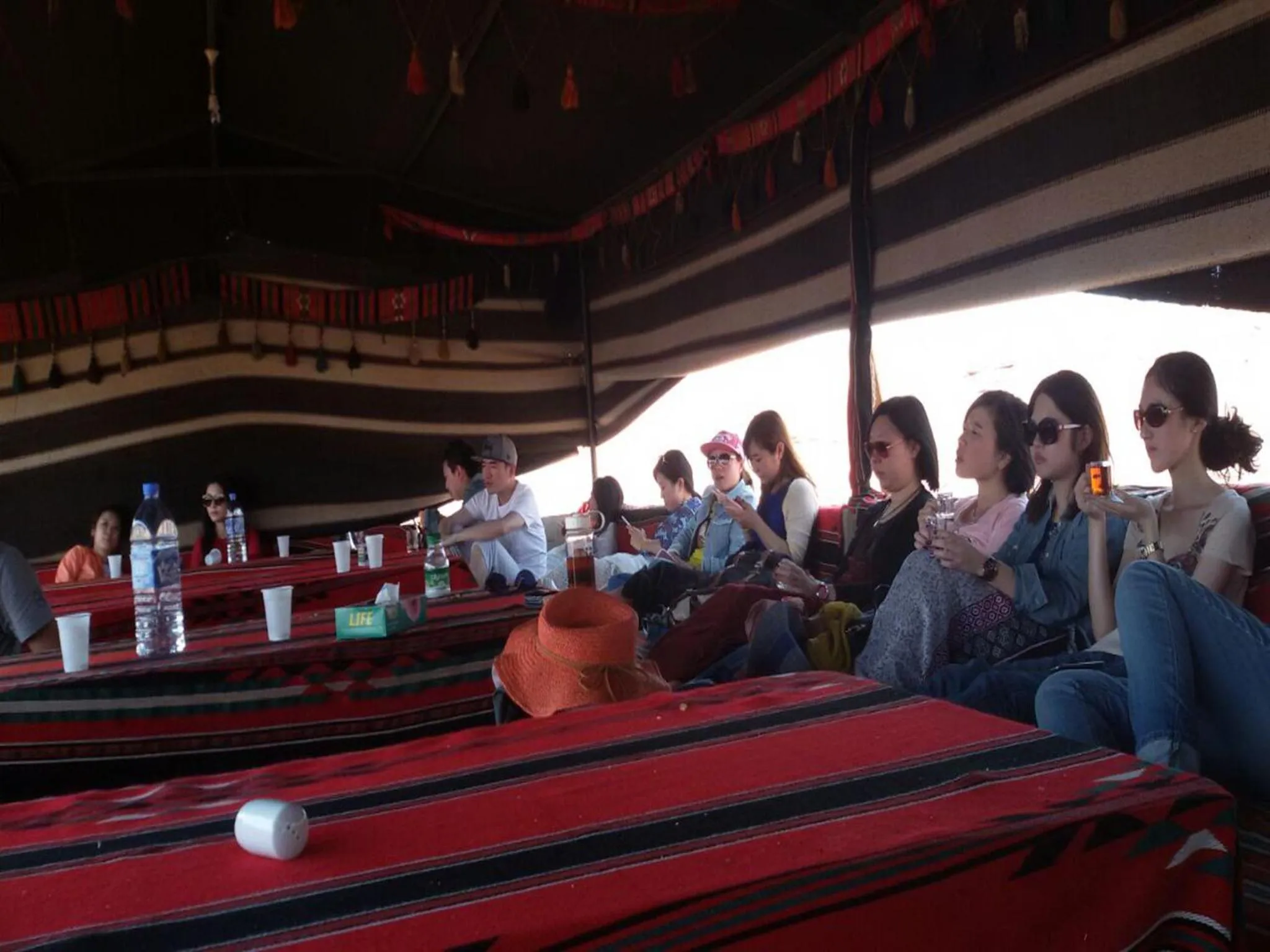 group of guests in Wadi Rum Quiet Village Camp