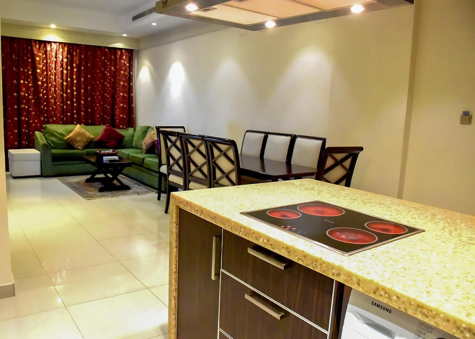 Kitchen or kitchenette in Procare Apart hotel