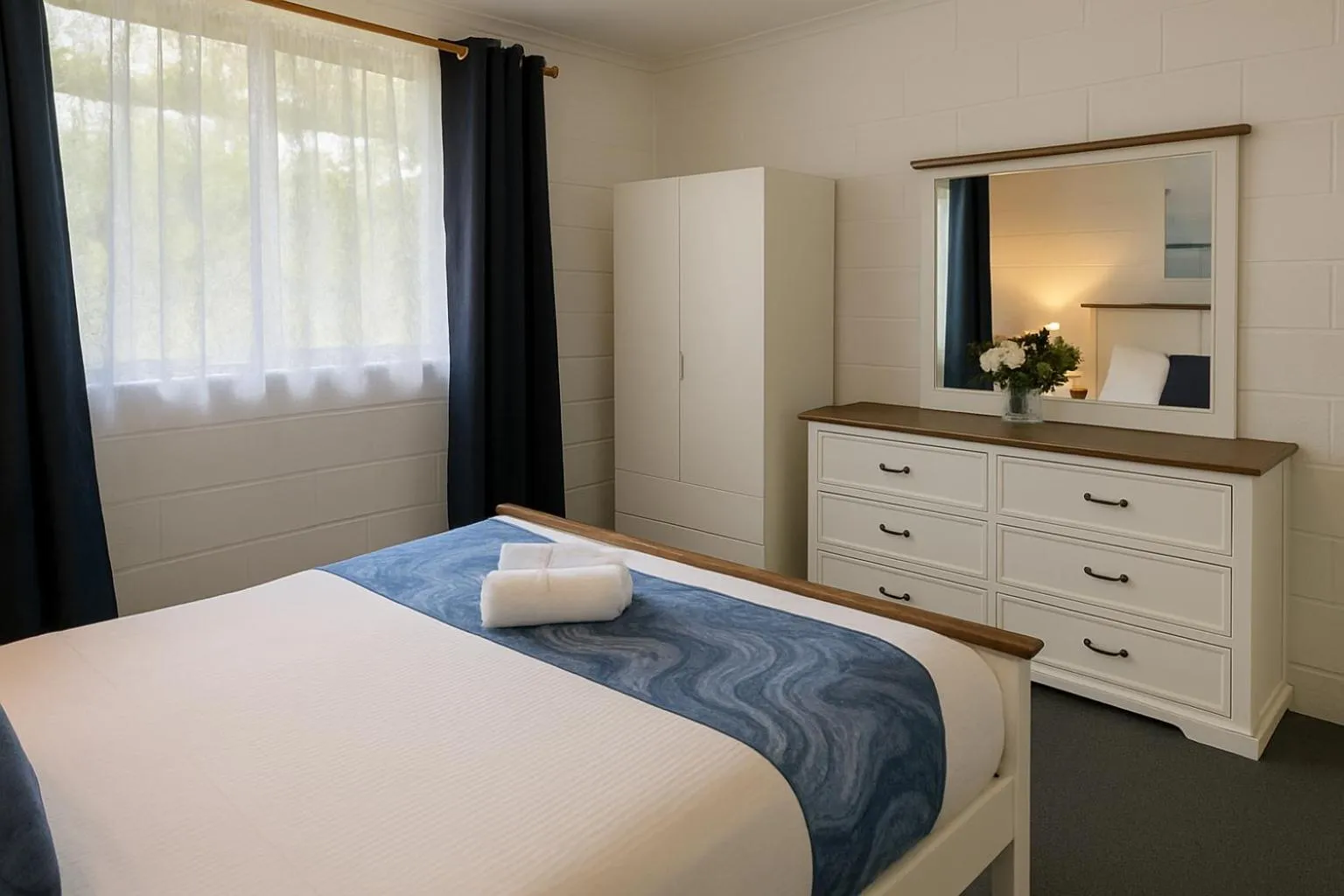 Bedroom, Bed in Port Macquarie Rental Village