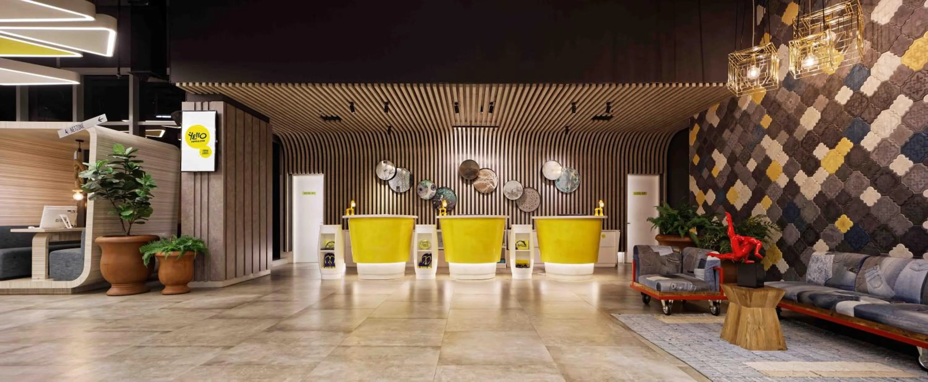 Lobby or reception in YELLO Hotel Harmoni