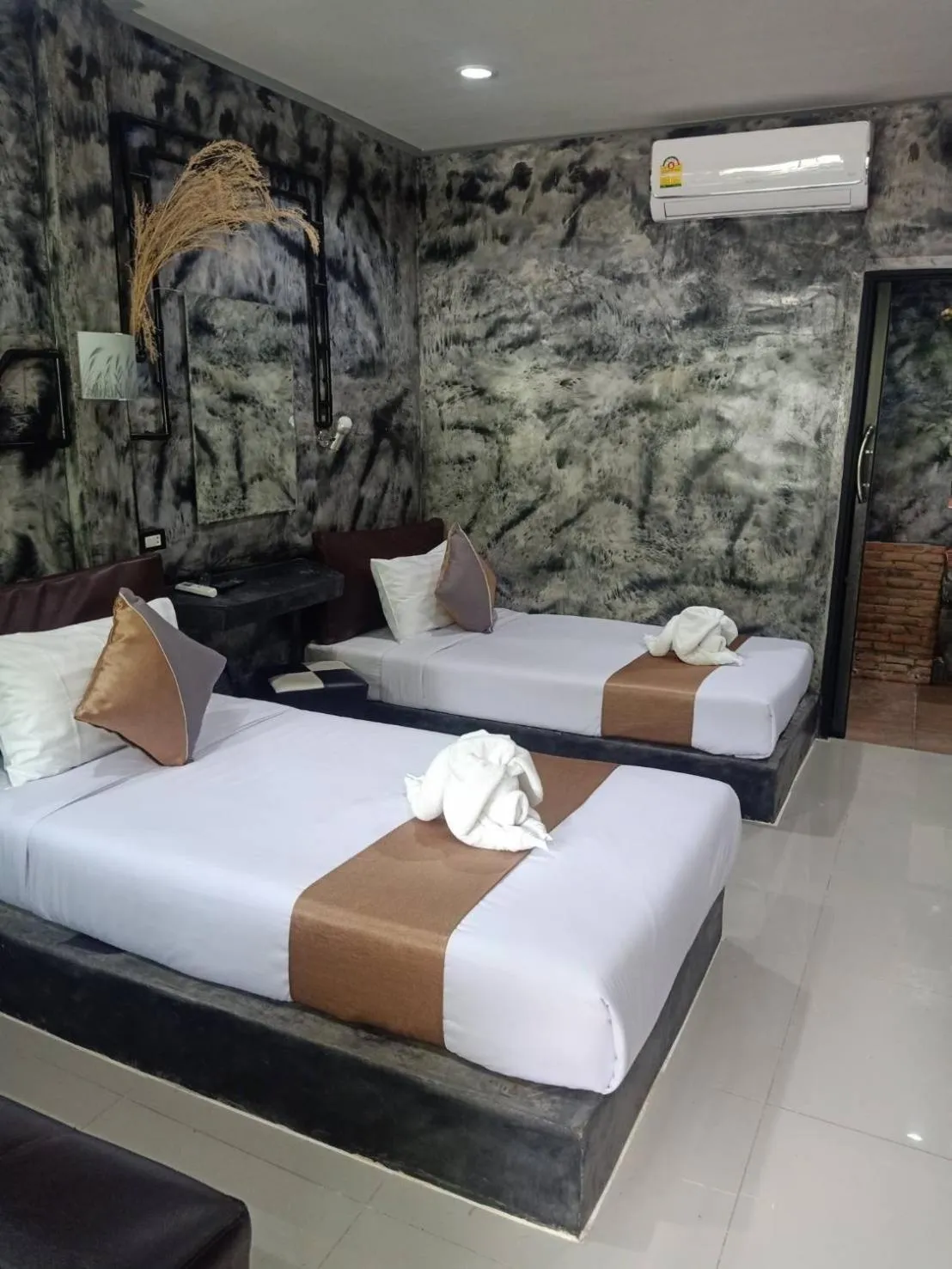 Bed in Keeree Loft Resort คีรีลอฟท์รีสอร์ท