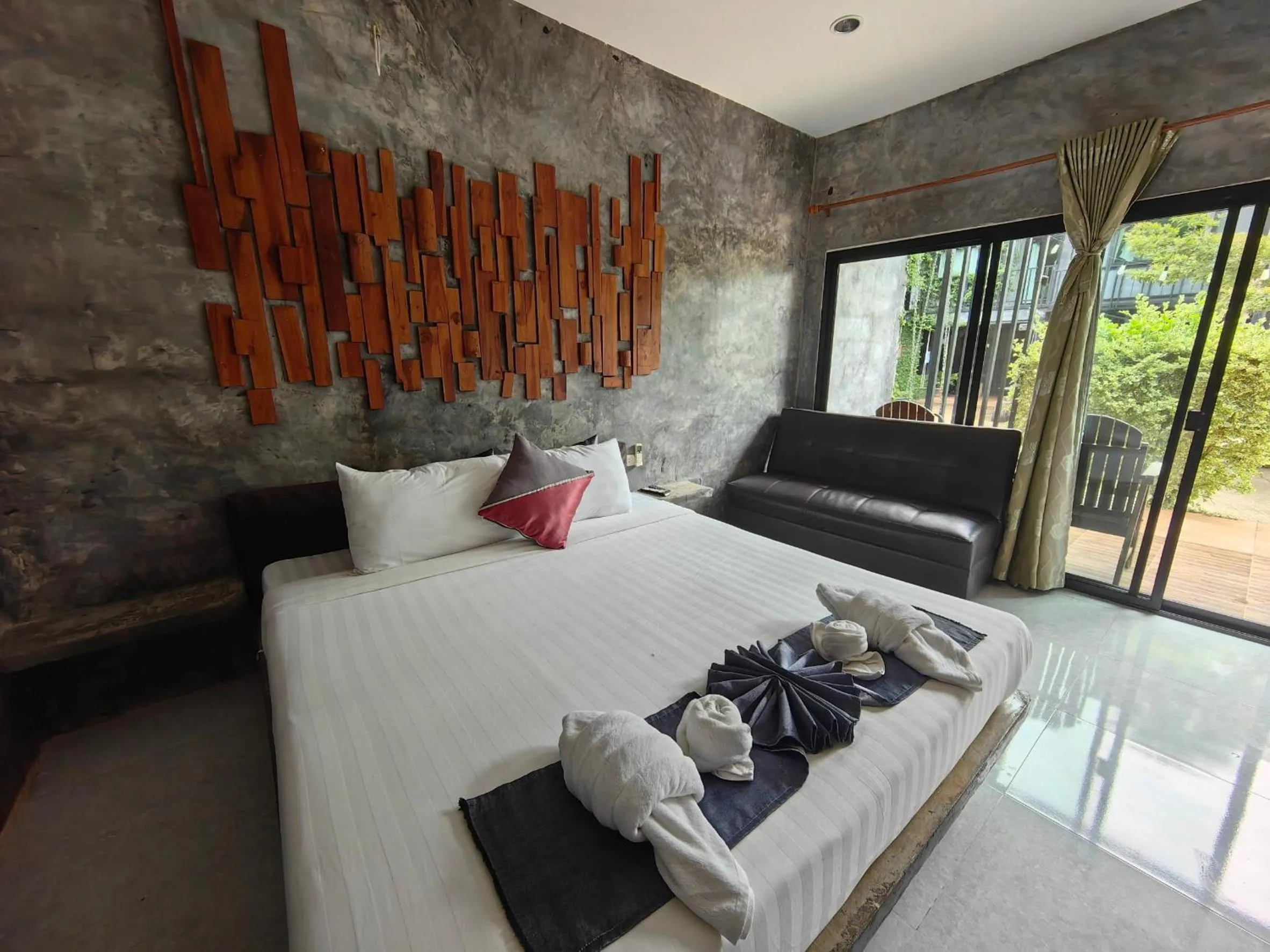 Bed in Keeree Loft Resort คีรีลอฟท์รีสอร์ท