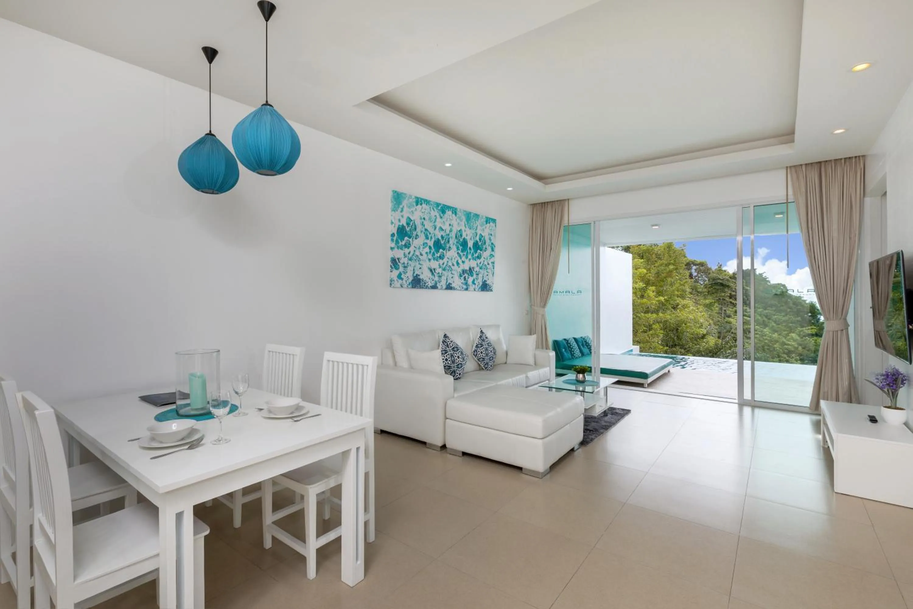 Living room in Amala Grand Bleu Resort Hilltops - SHA