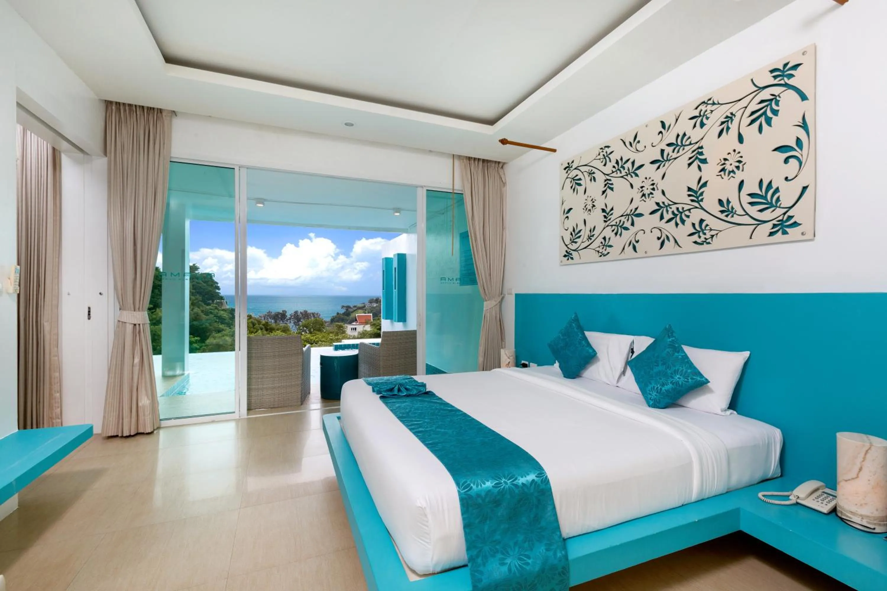 Bed in Amala Grand Bleu Resort Hilltops - SHA
