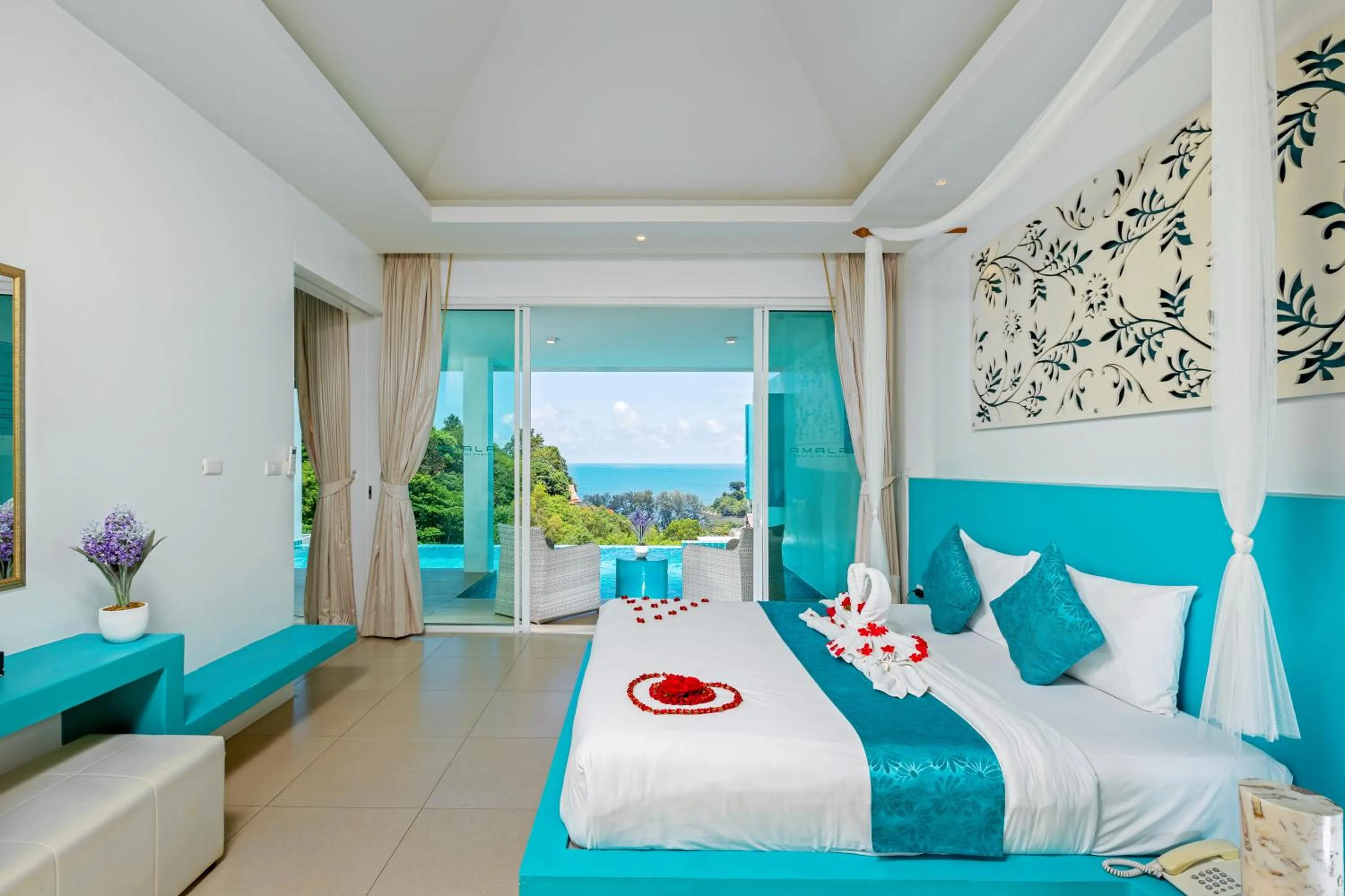 Decorative detail, Bed in Amala Grand Bleu Resort Hilltops - SHA