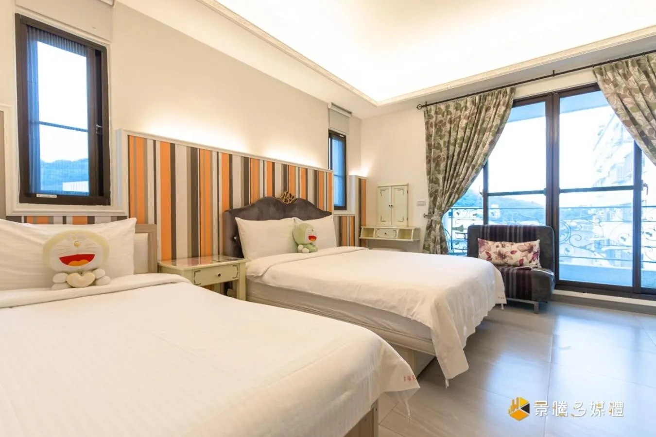 Photo of the whole room, Bed in Happiness is coming(Near Hualien Railway Station)