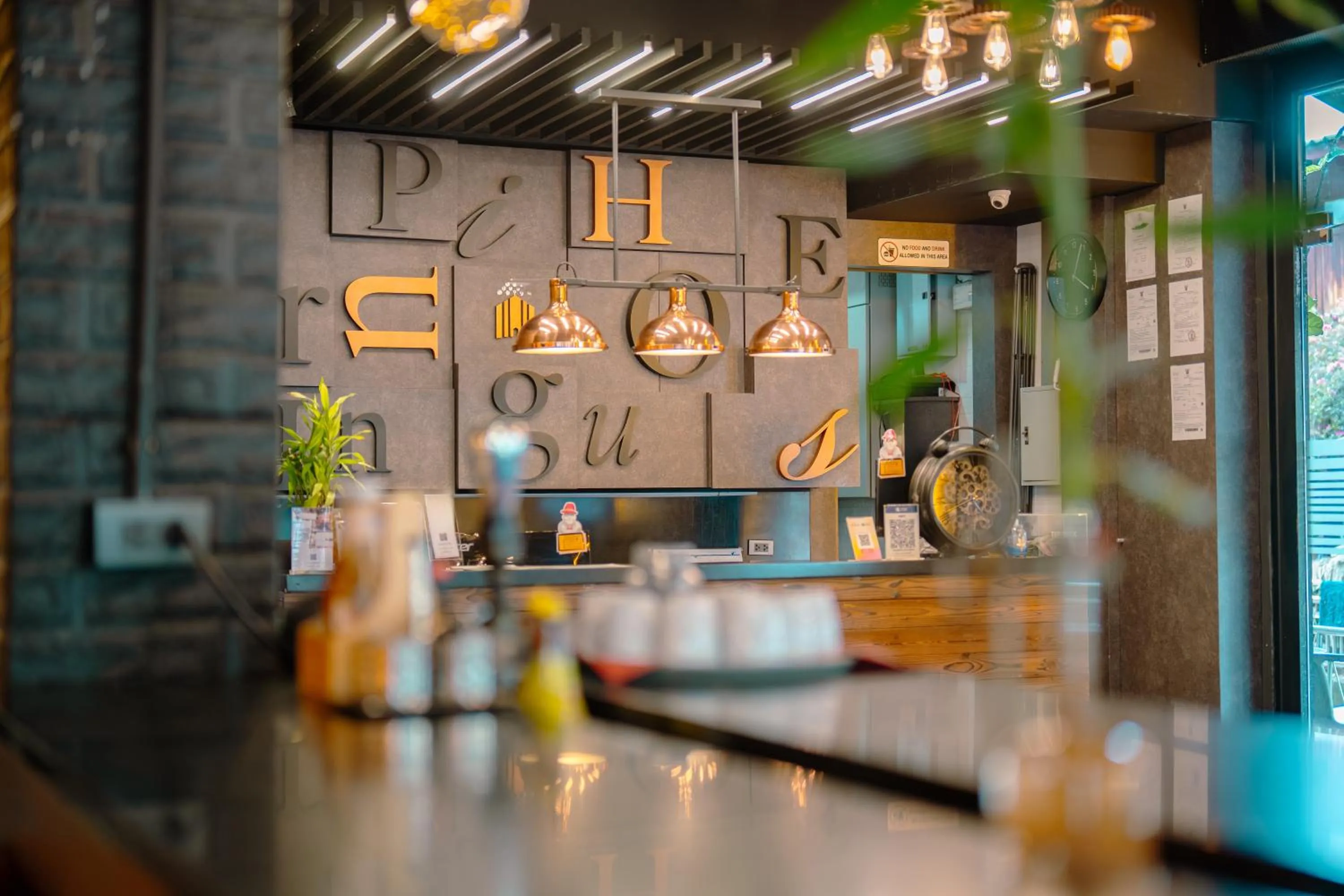 Lobby or reception in The Printing House Poshtel