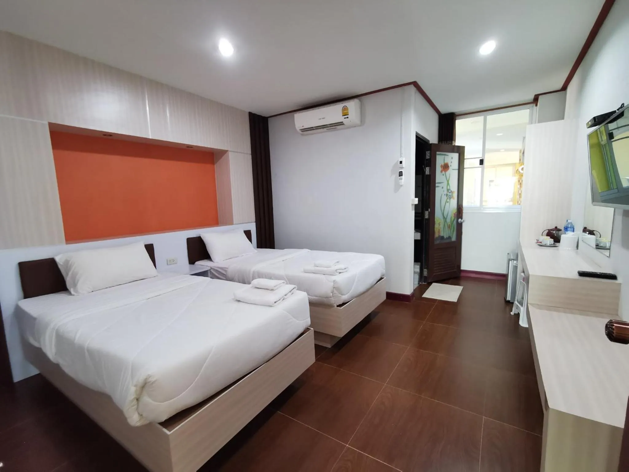 Bed in Honey Hotel Chiang Saen