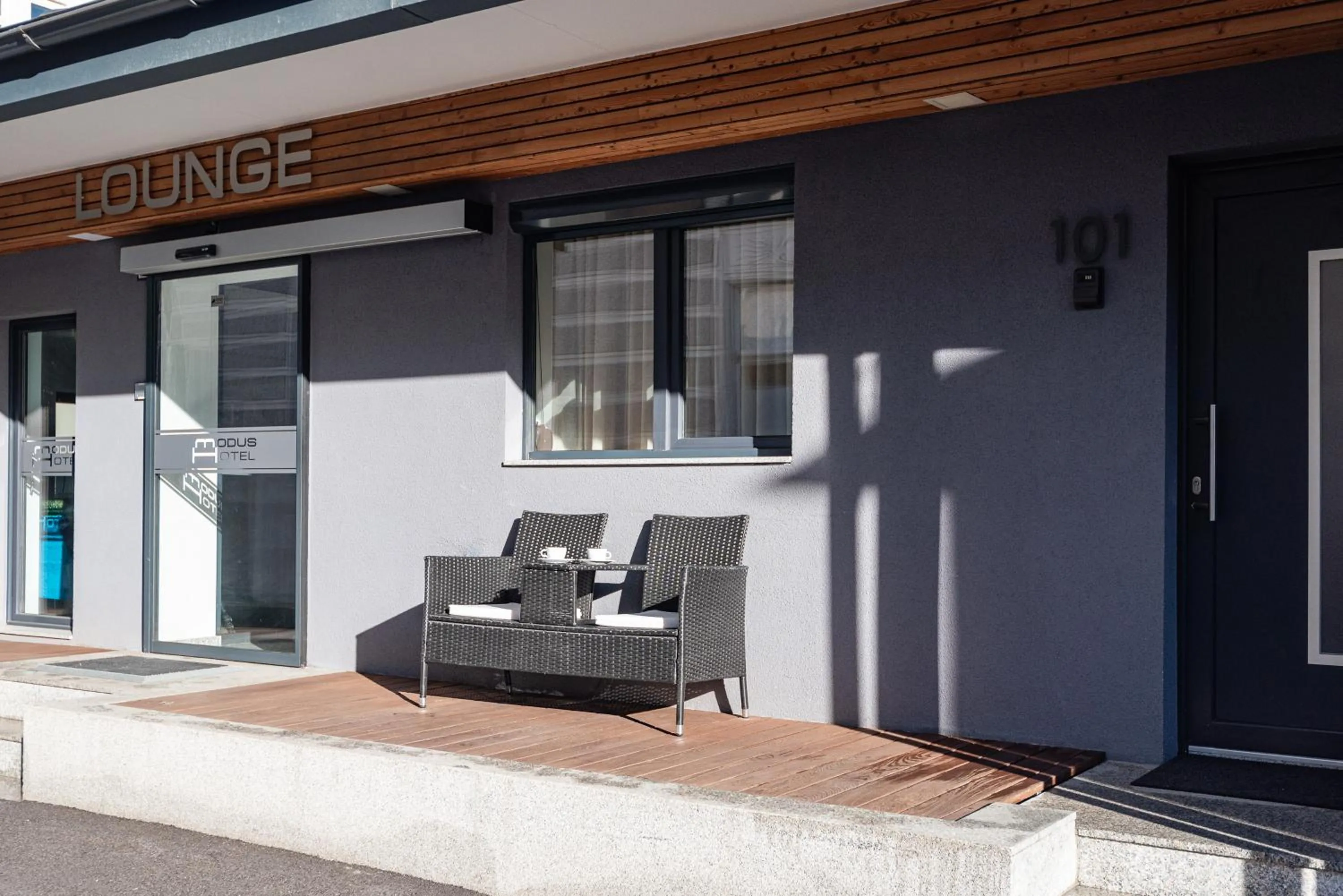 Facade/entrance in Hotel Modus