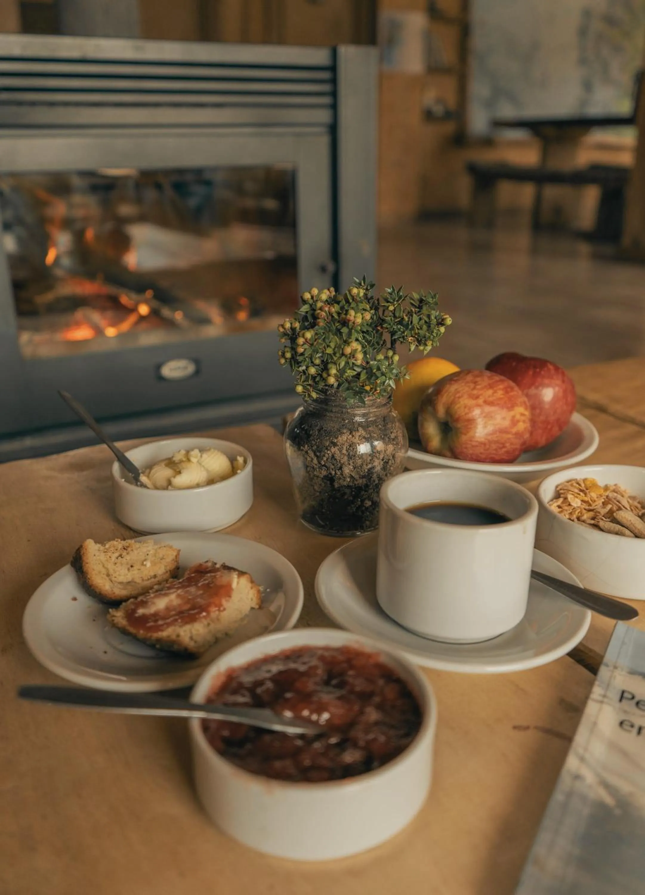 Breakfast in Puesto Cagliero - Refugio de montaña