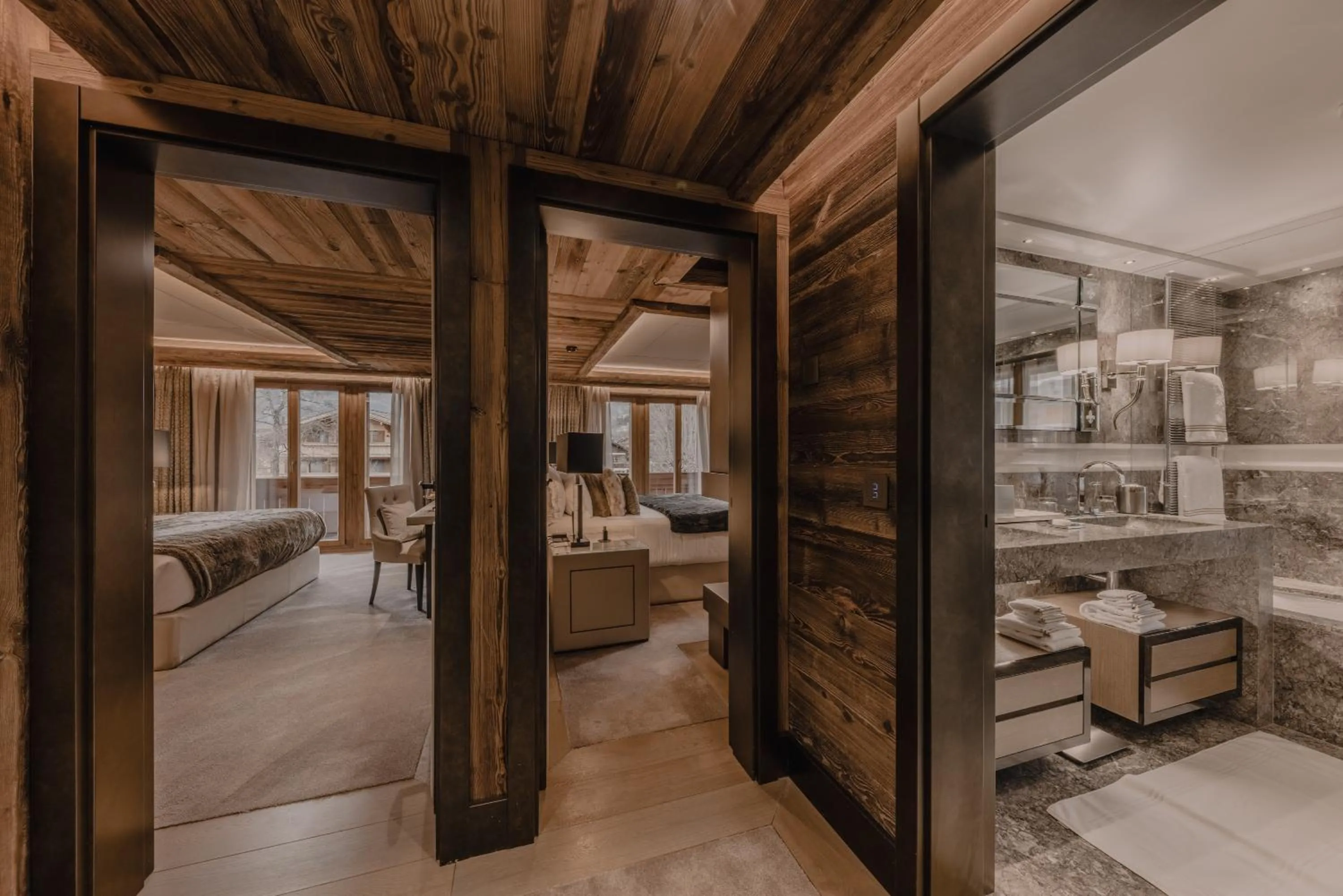 Bed in Ultima Hotel Gstaad