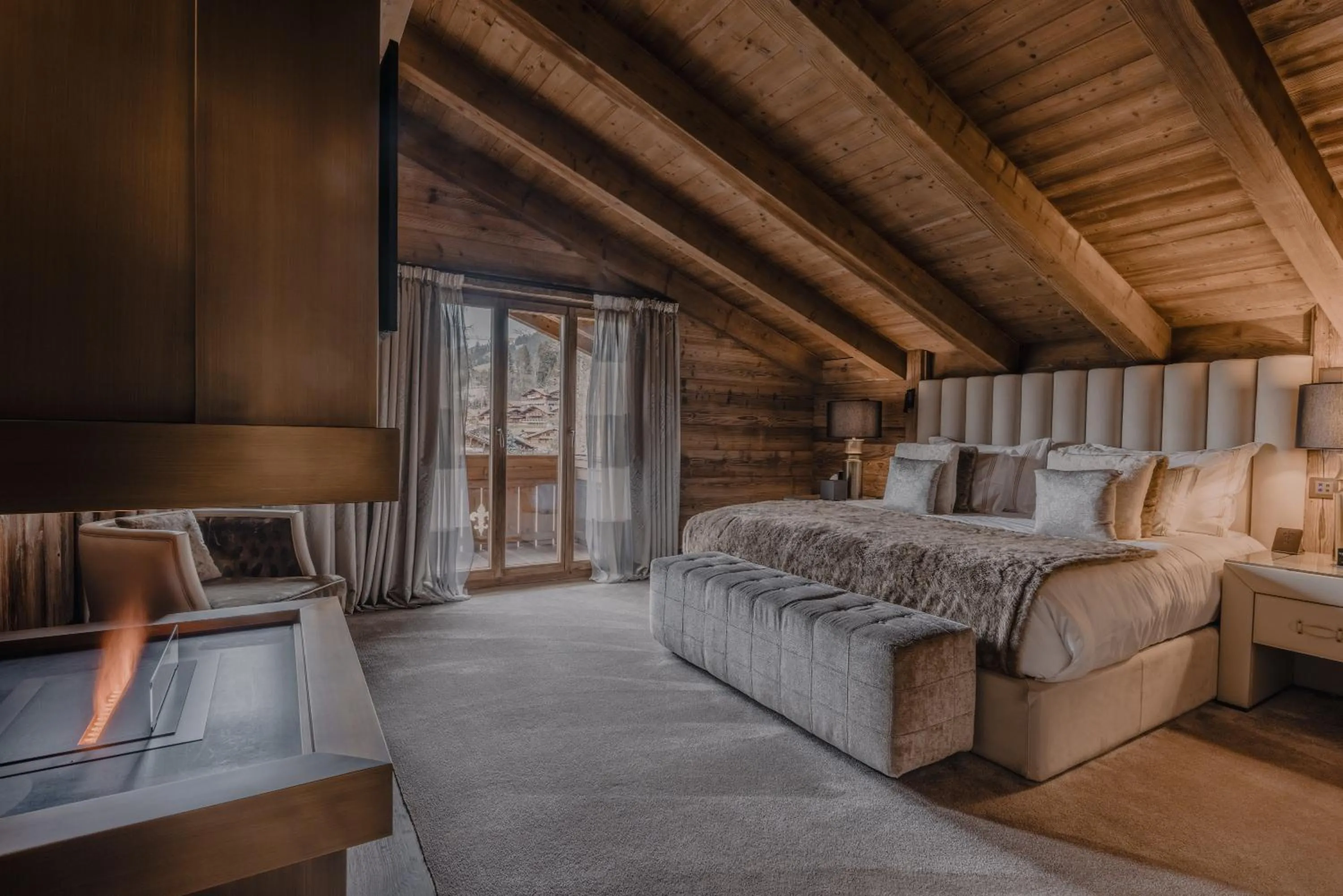 Bed in Ultima Hotel Gstaad