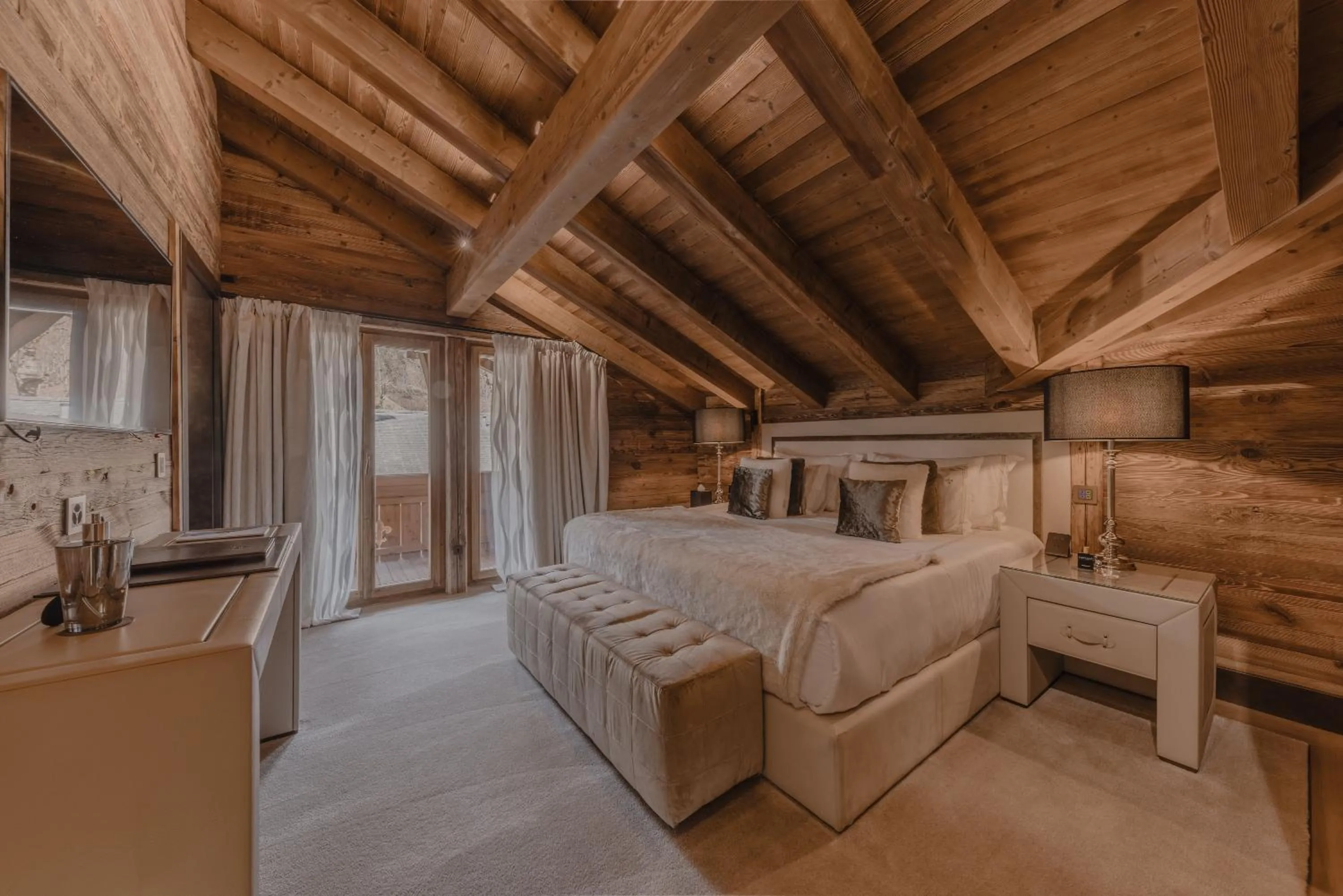 Bed in Ultima Hotel Gstaad