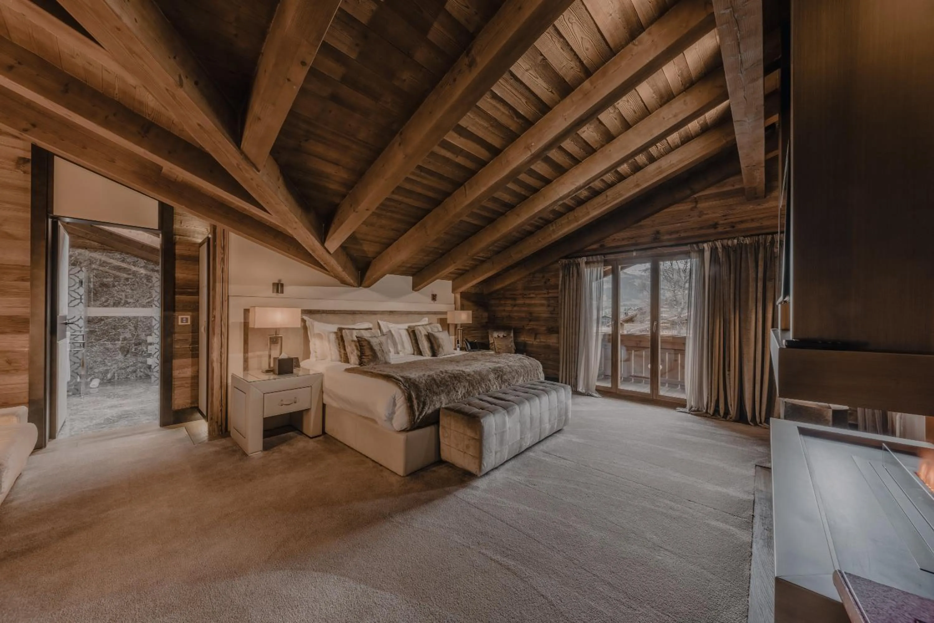 Bed in Ultima Hotel Gstaad