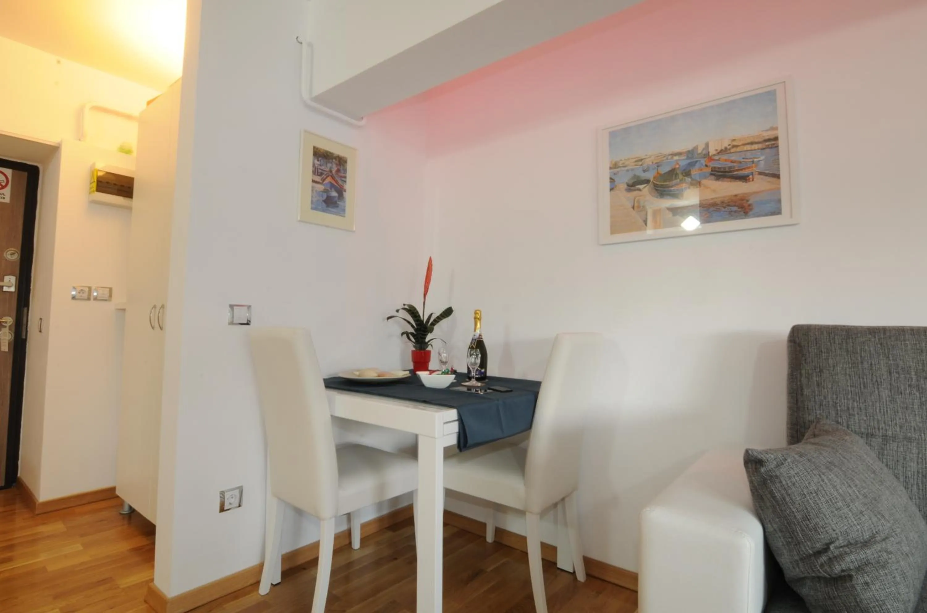 Dining area in White Dream Suites