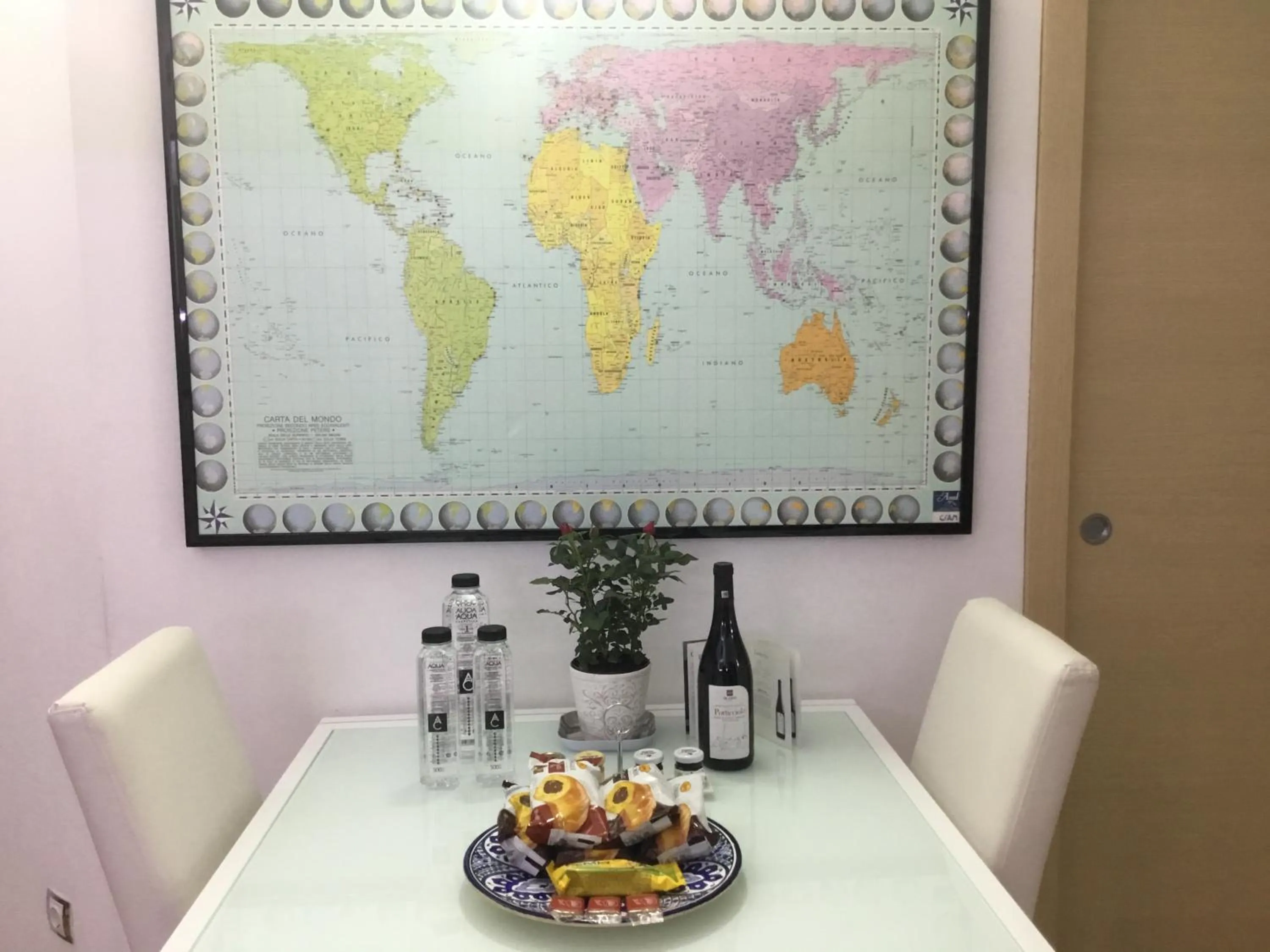 Dining area in White Dream Suites
