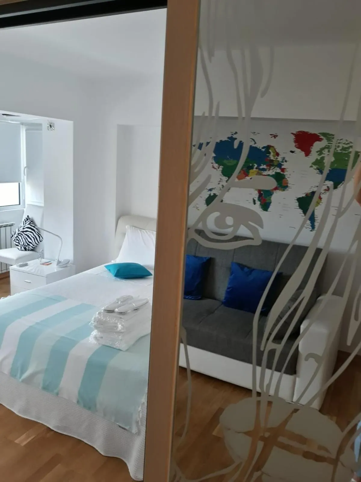 Bedroom, Bed in White Dream Suites