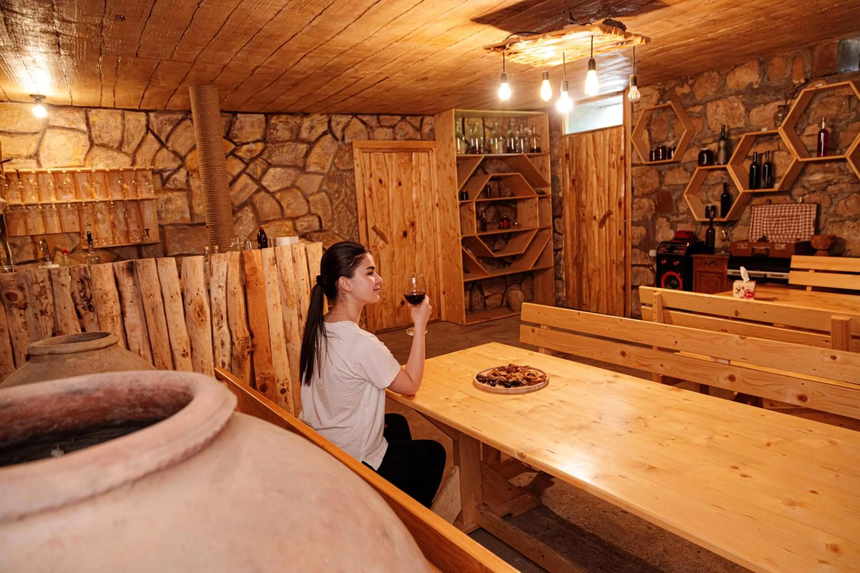 People in Areni Wine Cellar