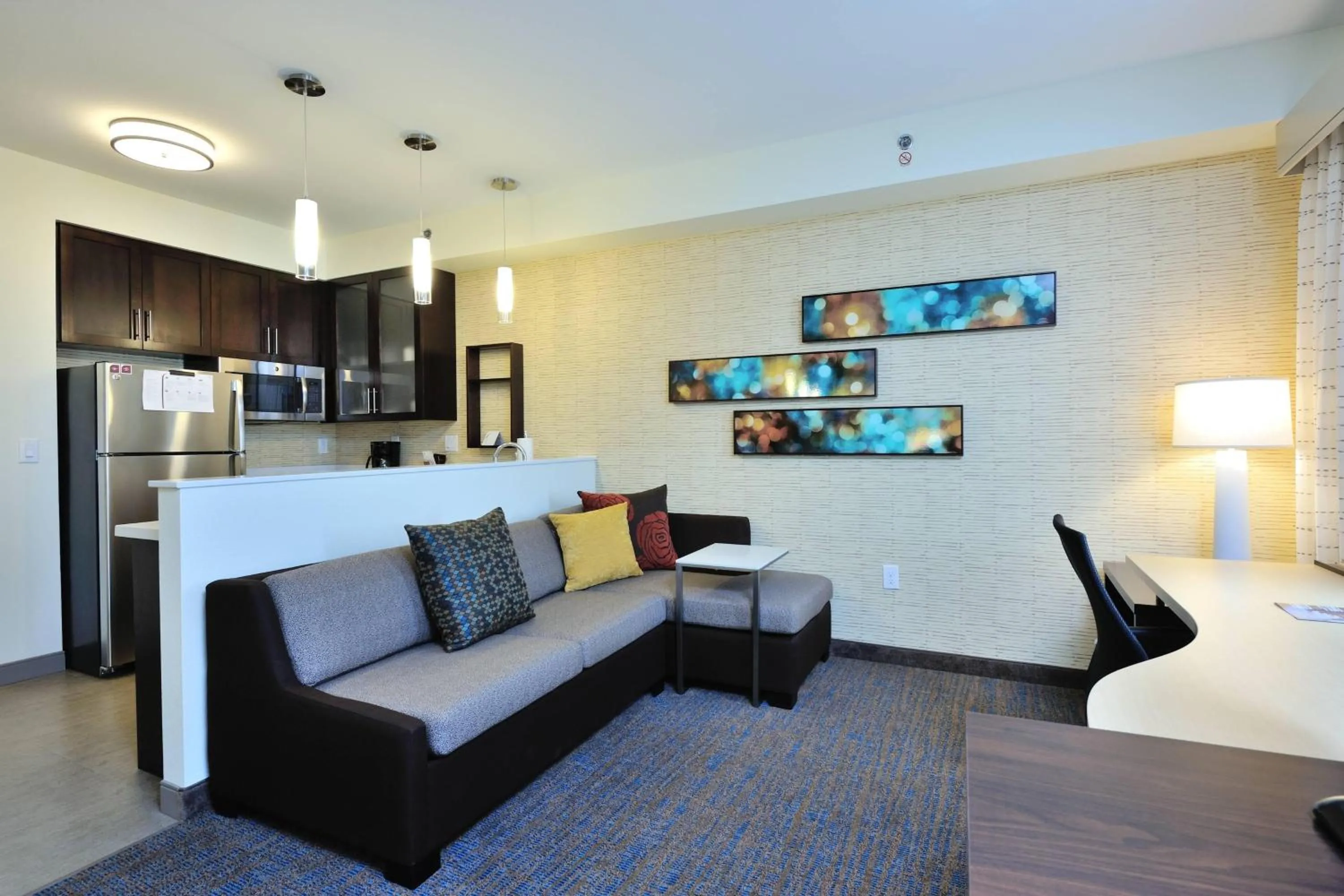 Living room, Bed in Residence Inn by Marriott Houston Tomball