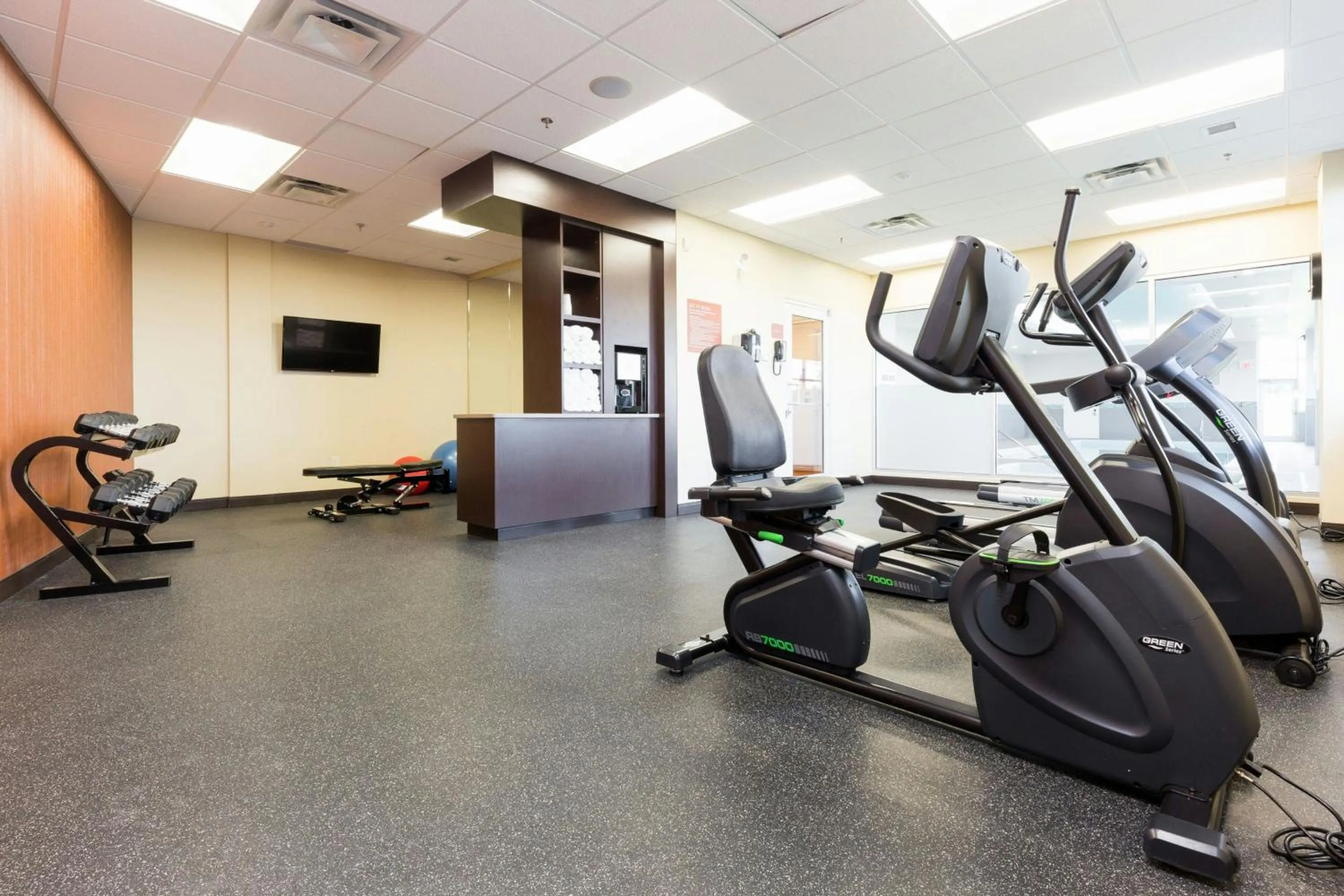 Fitness centre/facilities in TownePlace Suites by Marriott Edmonton South
