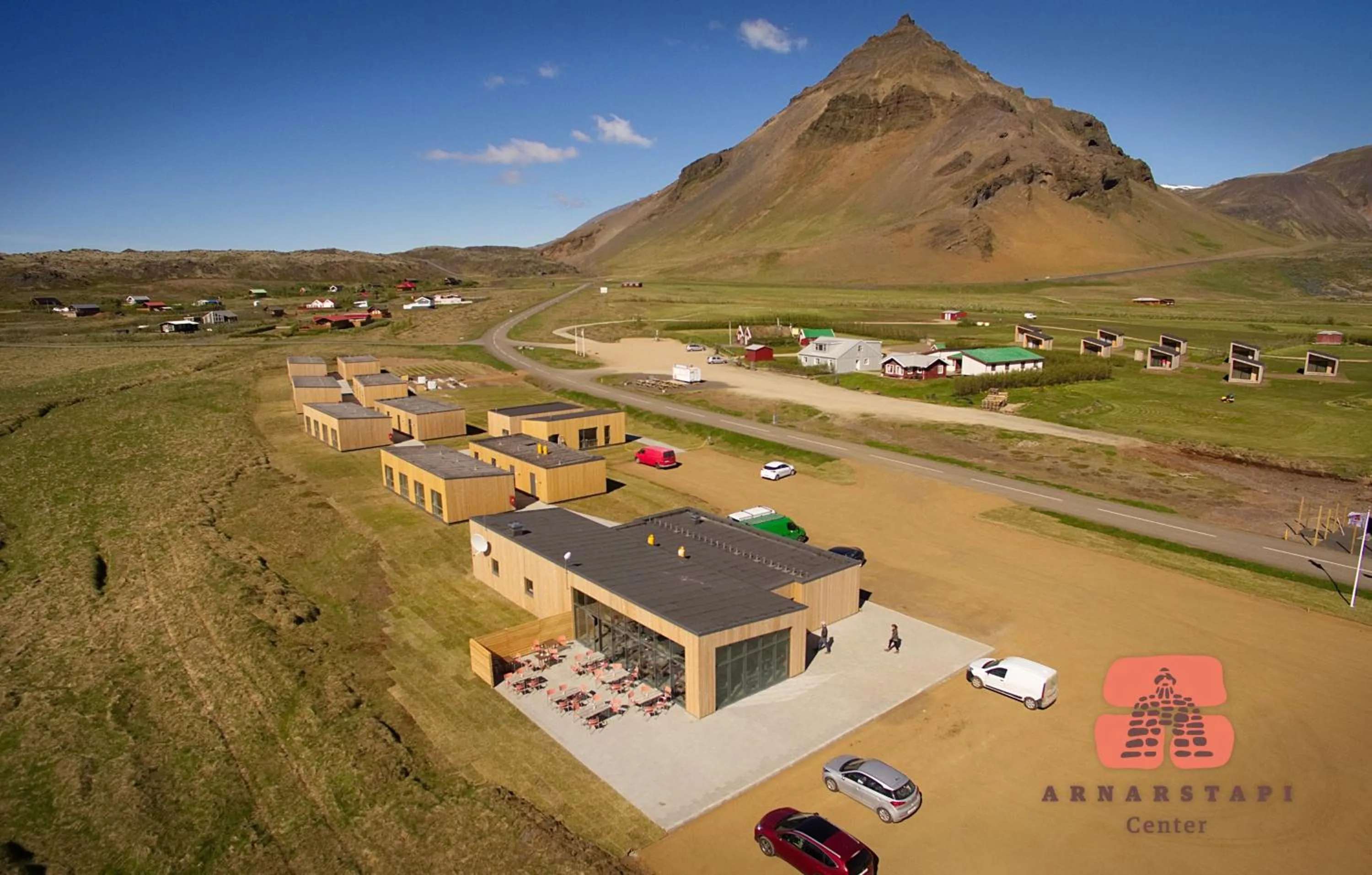 Bird's eye view in Arnarstapi Cottages
