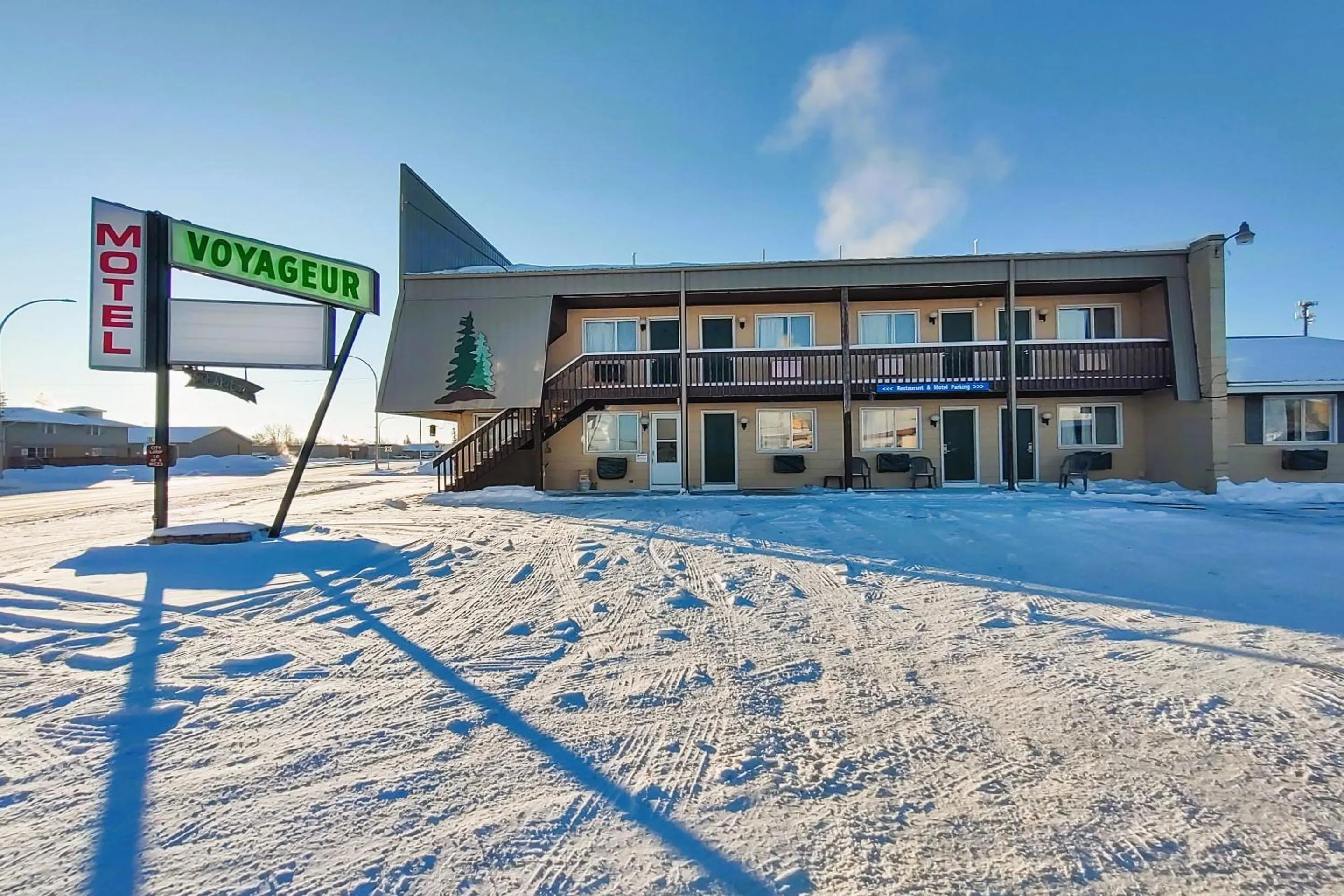 Facade/entrance in Love Hotels Voyageur by OYO at International Falls MN