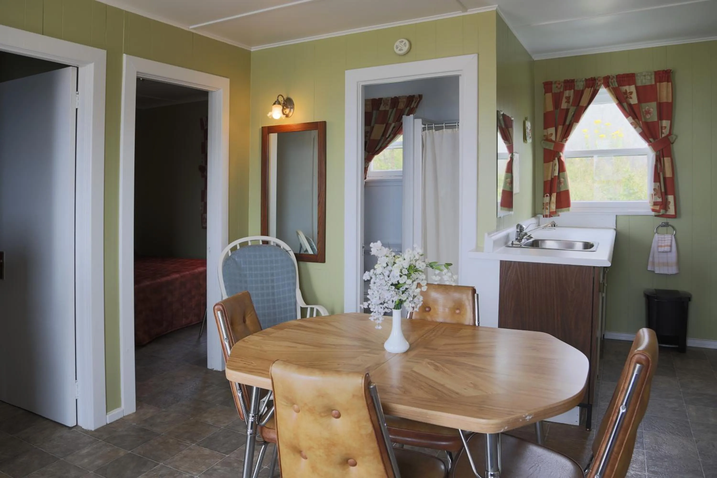 Kitchen or kitchenette in Motel Bellevue