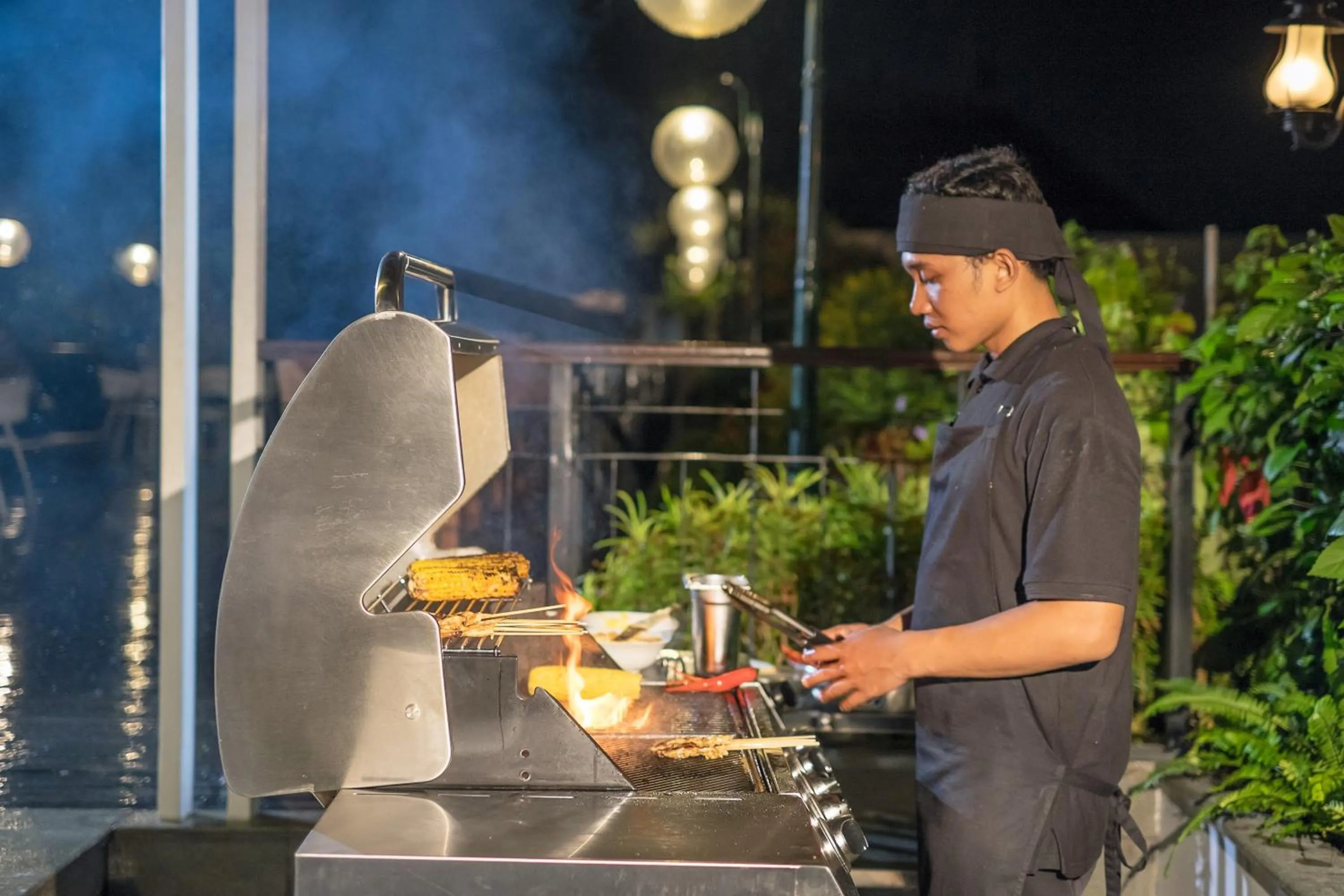 BBQ facilities in Jambuluwuk Oceano Seminyak Hotel