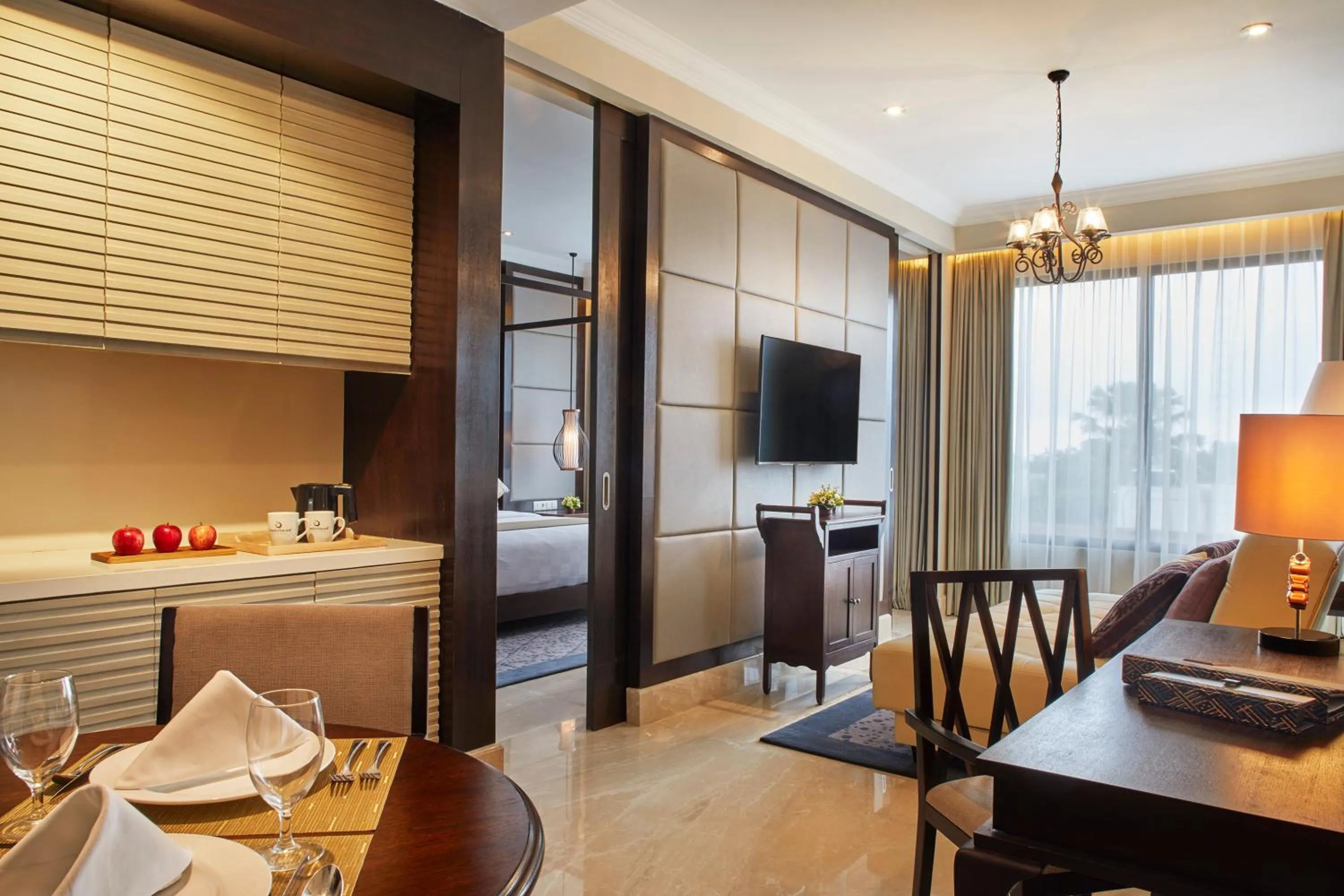 Living room in Jambuluwuk Oceano Seminyak Hotel