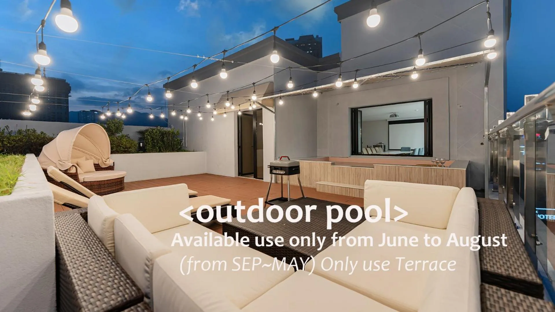 Patio in Denbasta Central Hotel Seomyeon