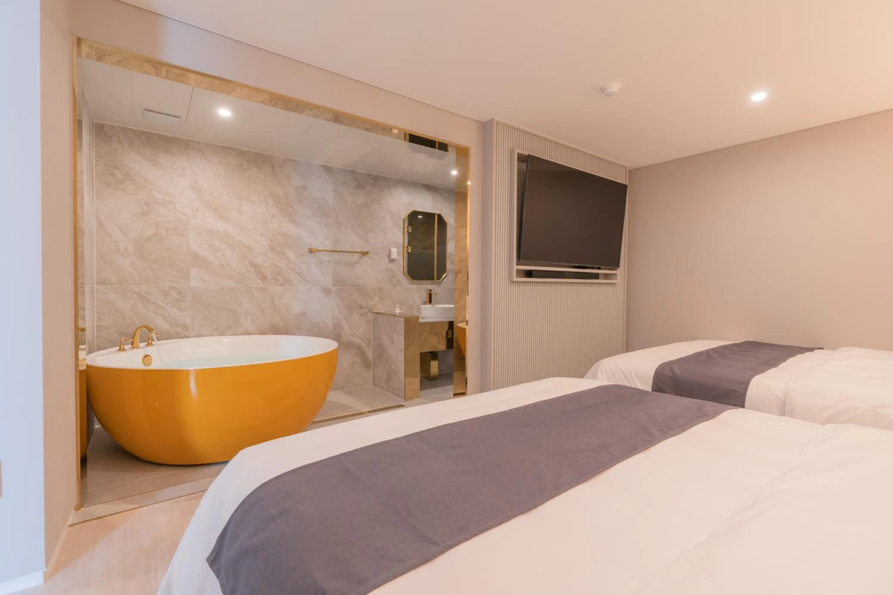 Bed in Denbasta Central Hotel Seomyeon